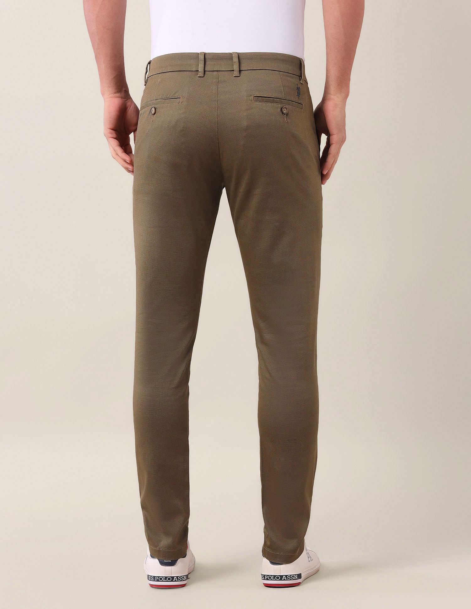 U.S. Polo Assn. Austin Slim Fit Mid Rise Trousers