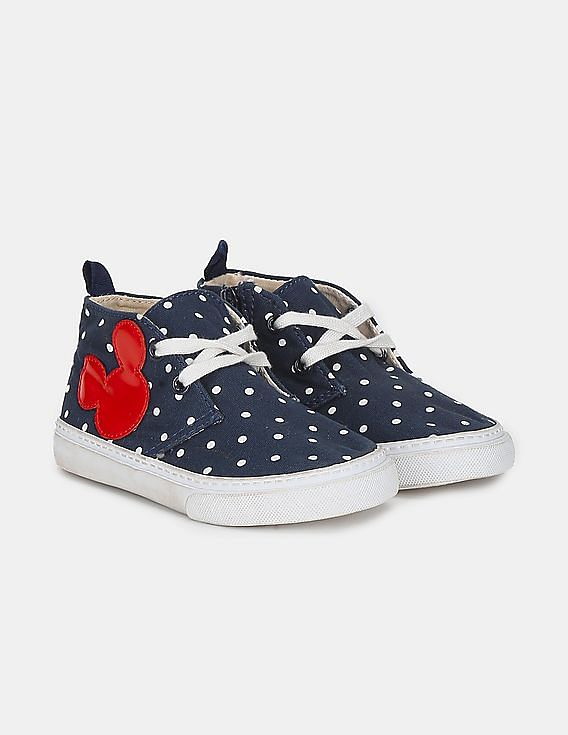 Buy GAP Boys Blue Disney Mickey Mouse And Dots Sneakers NNNOW