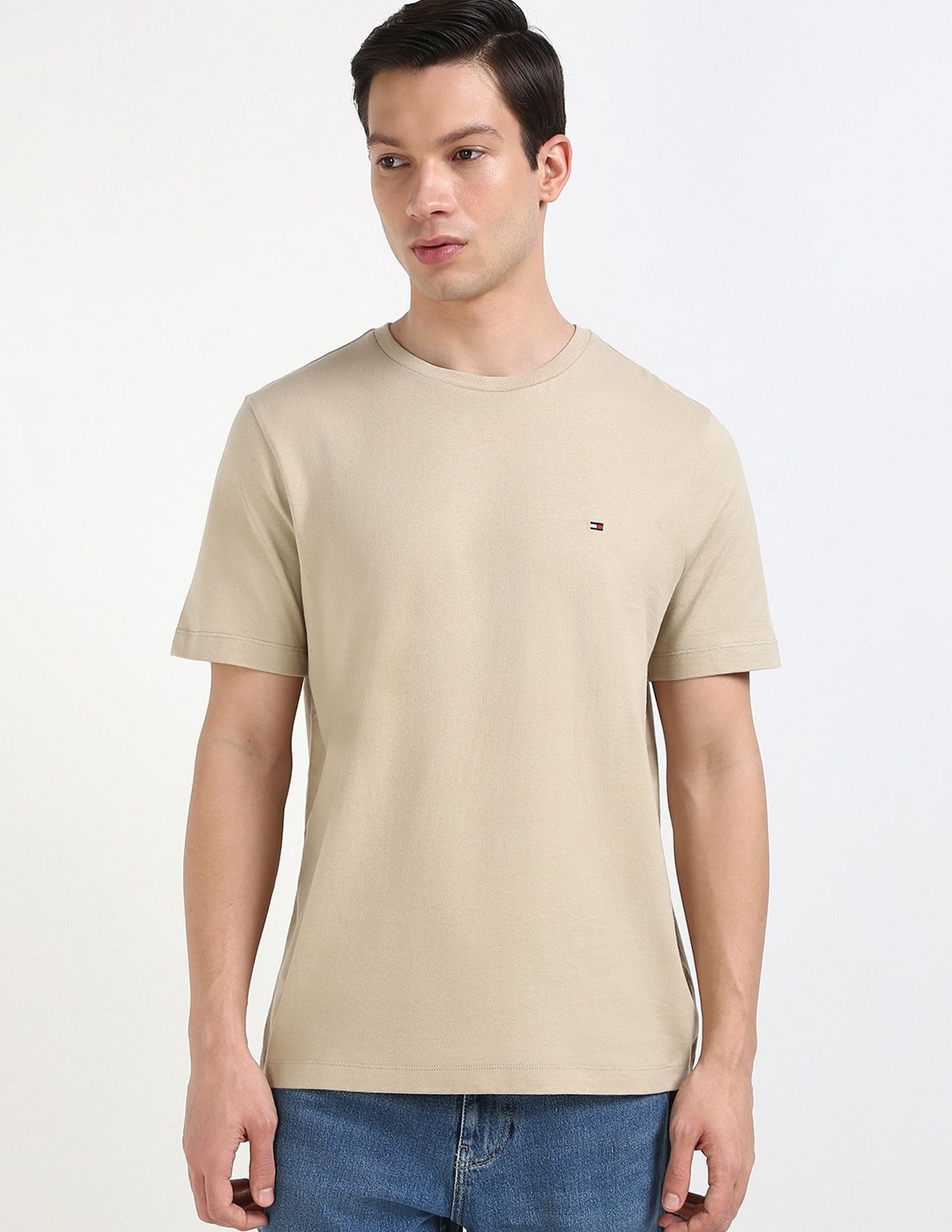 Tommy Hilfiger Solid Regular-Fit Cotton T-Shirt