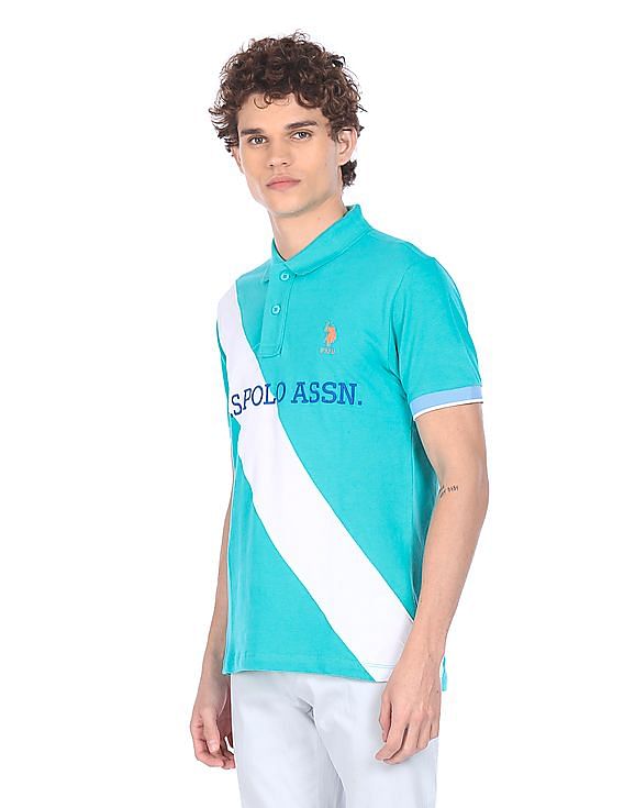 U.S. Polo Assn. Colour Block Cotton Polo Shirt