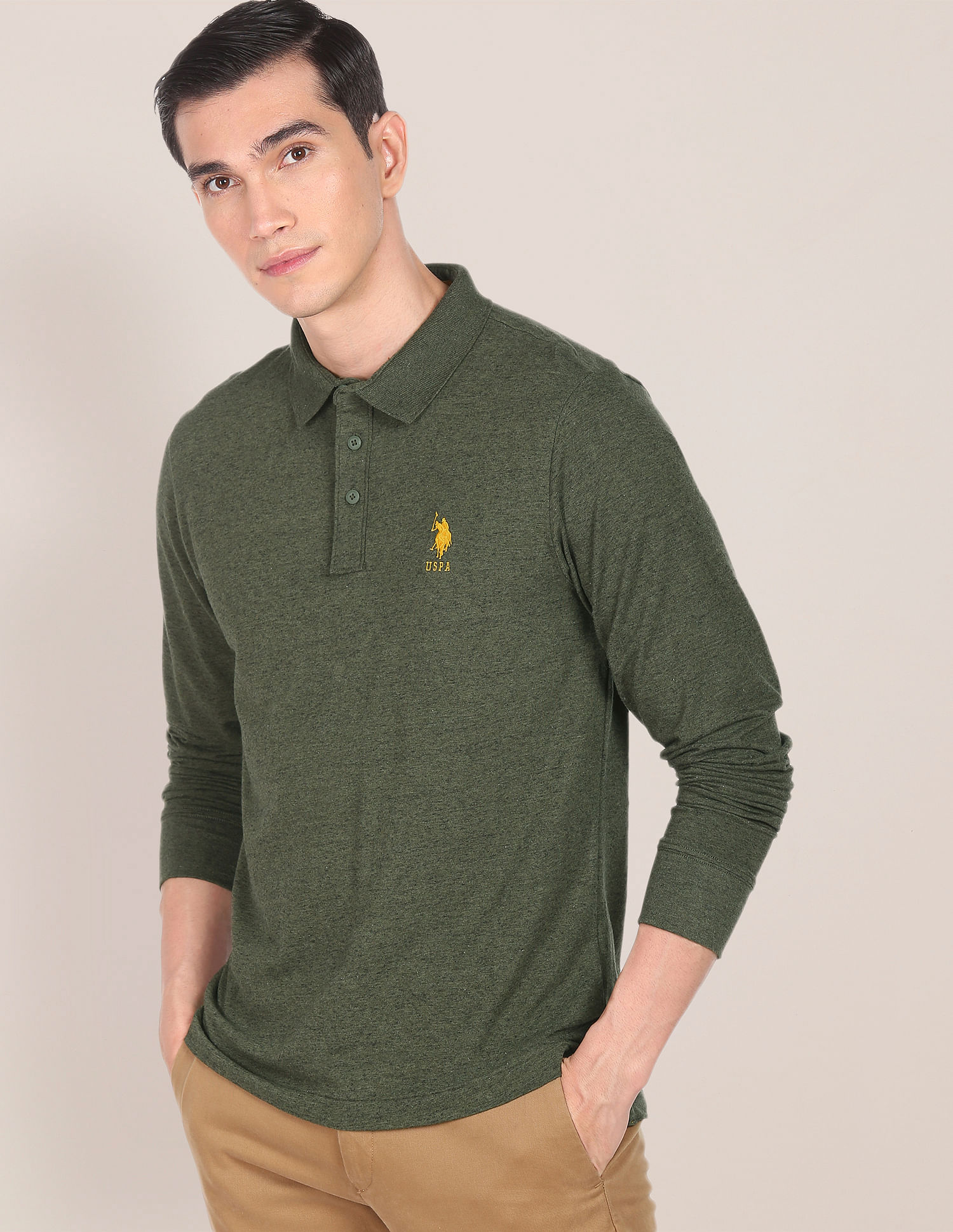 Perry Ellis Men's Icon Polo Shirt With Solid, Breathable