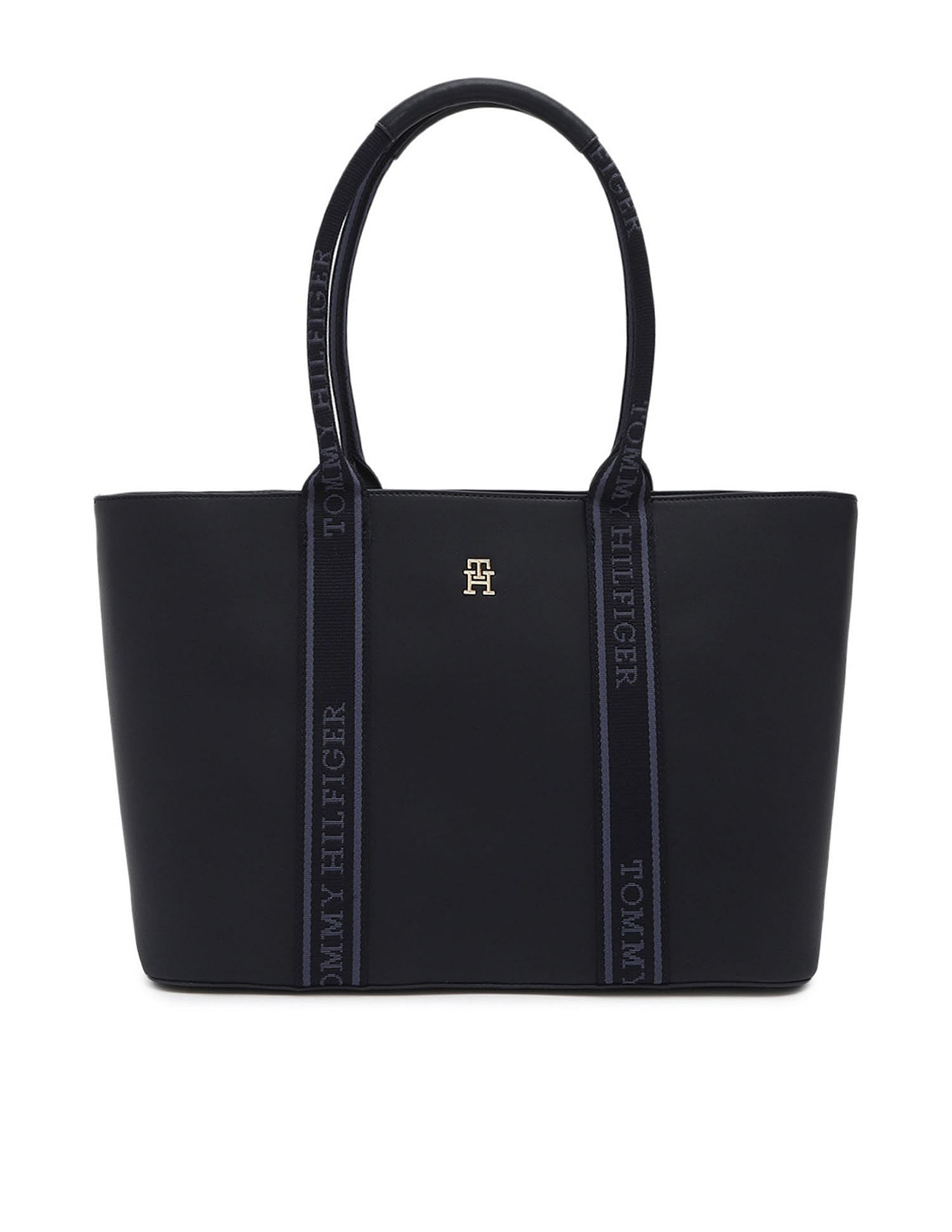 Tommy Hilfiger Solid Blue PU Bag