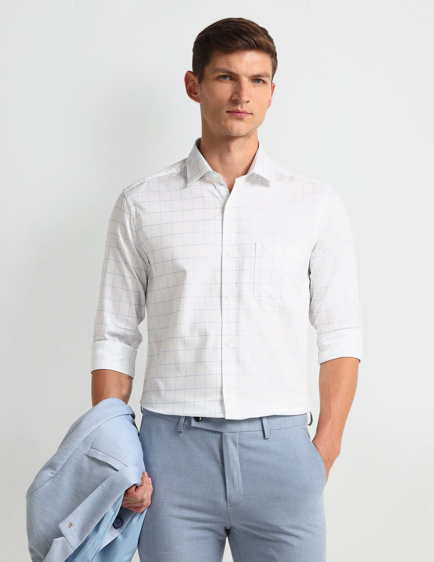 Arrow Manhattan Slim Fit Twill Shirt