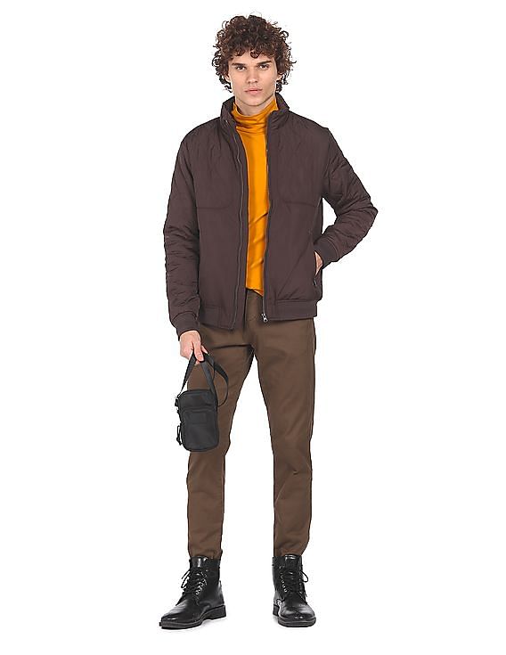 U.S. Polo Assn. High Neck Panel Solid Jacket