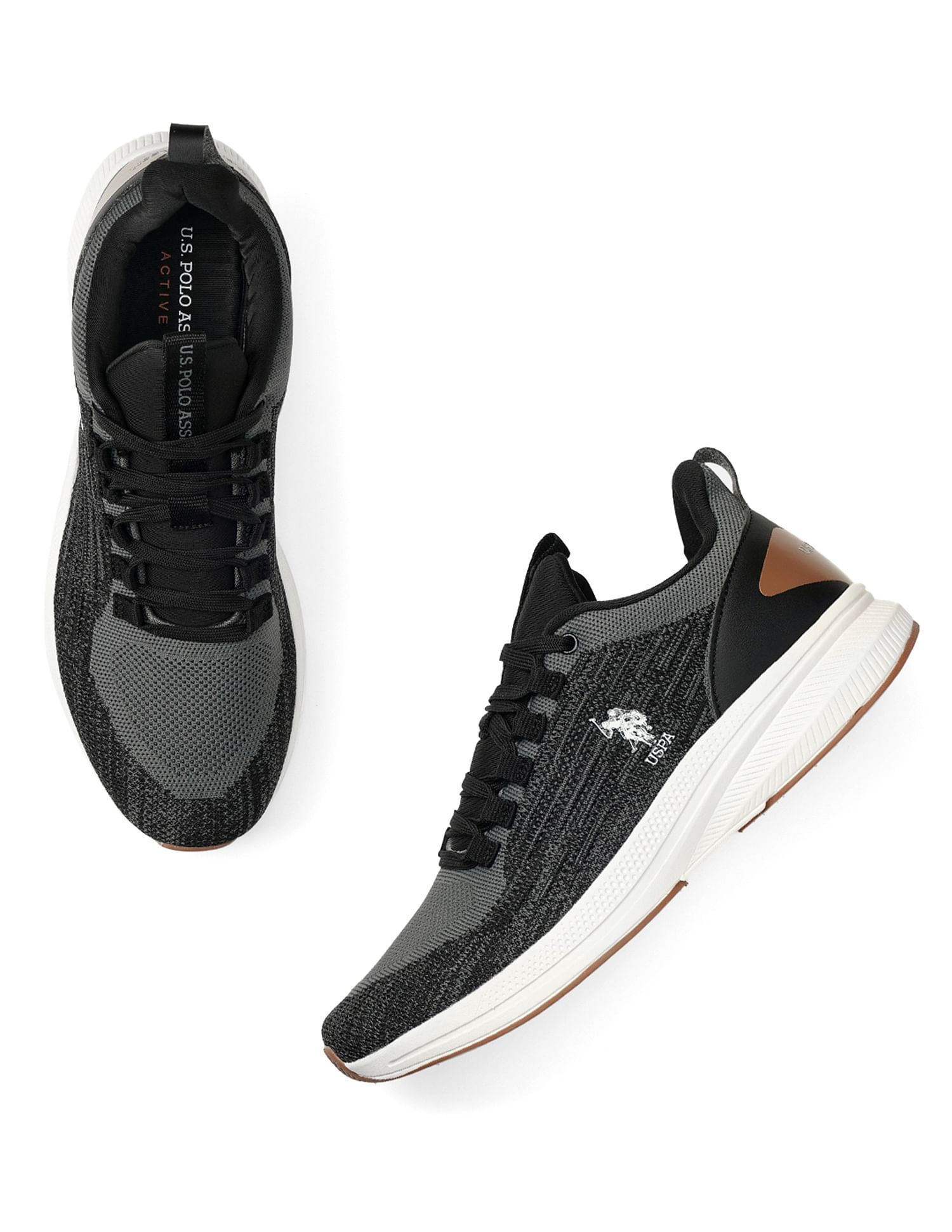 U.S. Polo Assn. Men Knit Upper Colour Block Trigger 2.0 Sneakers