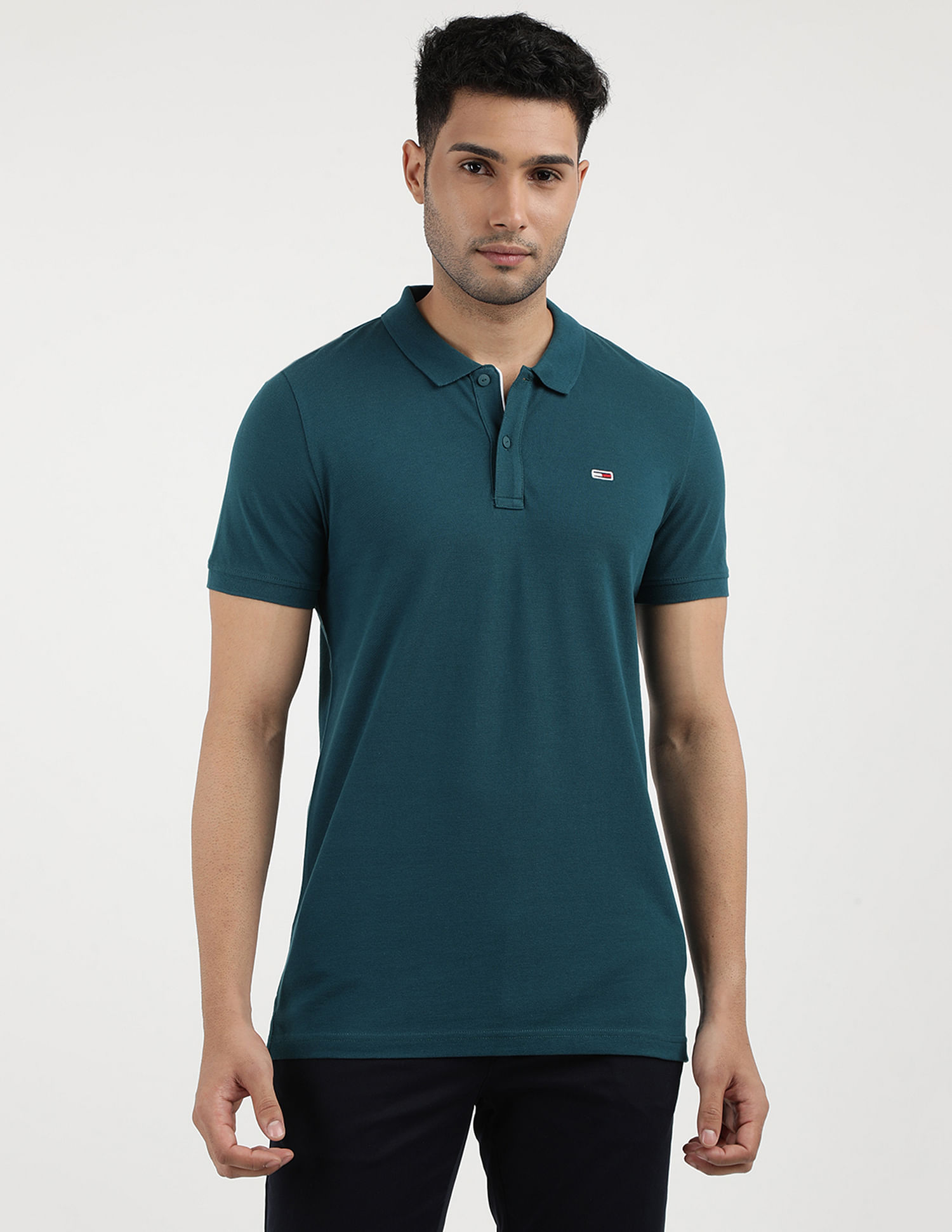 Tommy Hilfiger Solid Slim Fit Polo Shirt