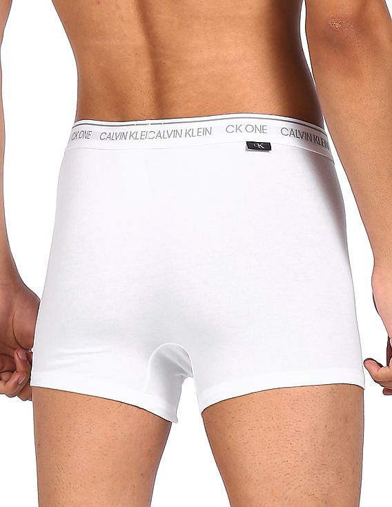 Buy Calvin Klein Underwear Men White Elasticized Waist Solid