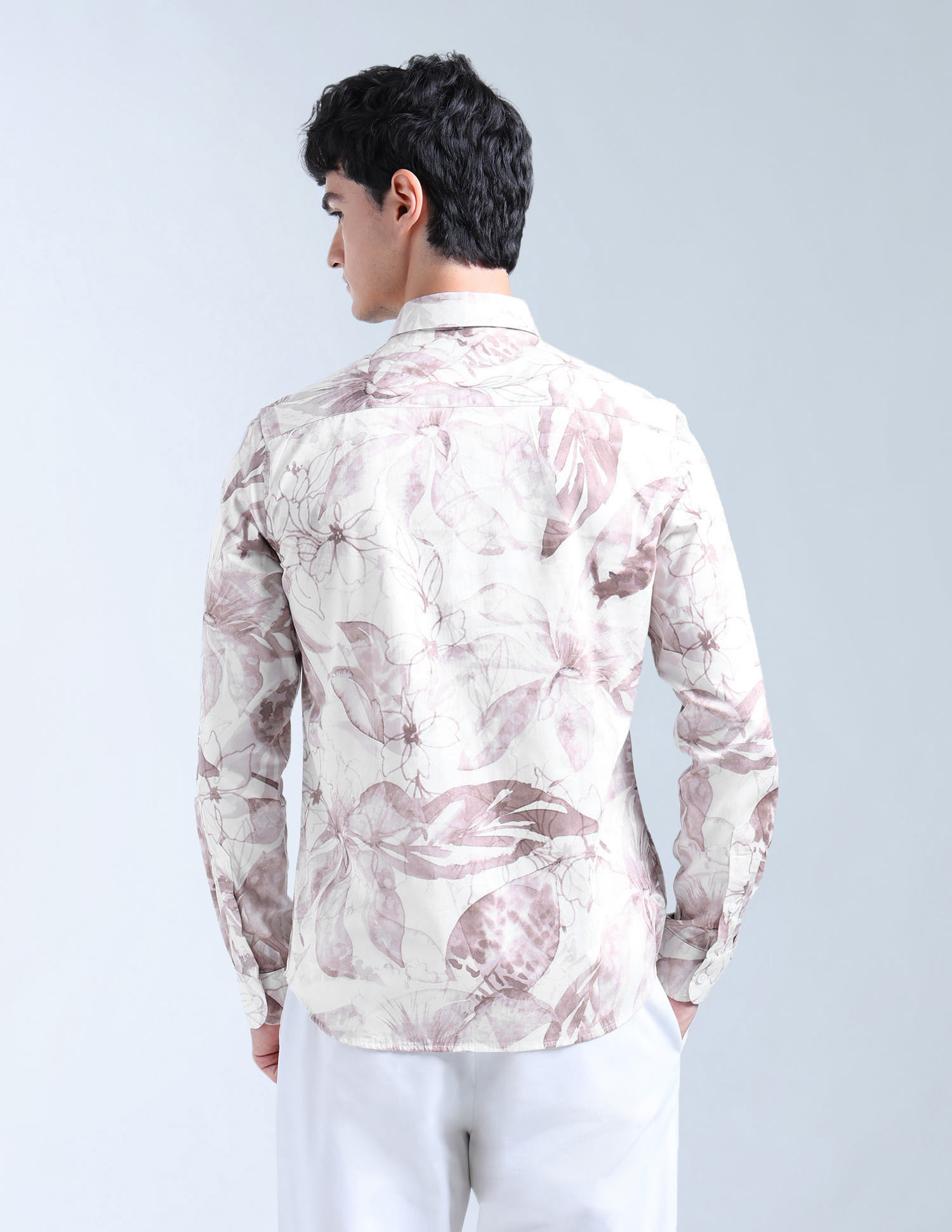 ブンブンブンページ Buy Flying Machine Floral Printed Satin Original Shirt - NNNOW.com