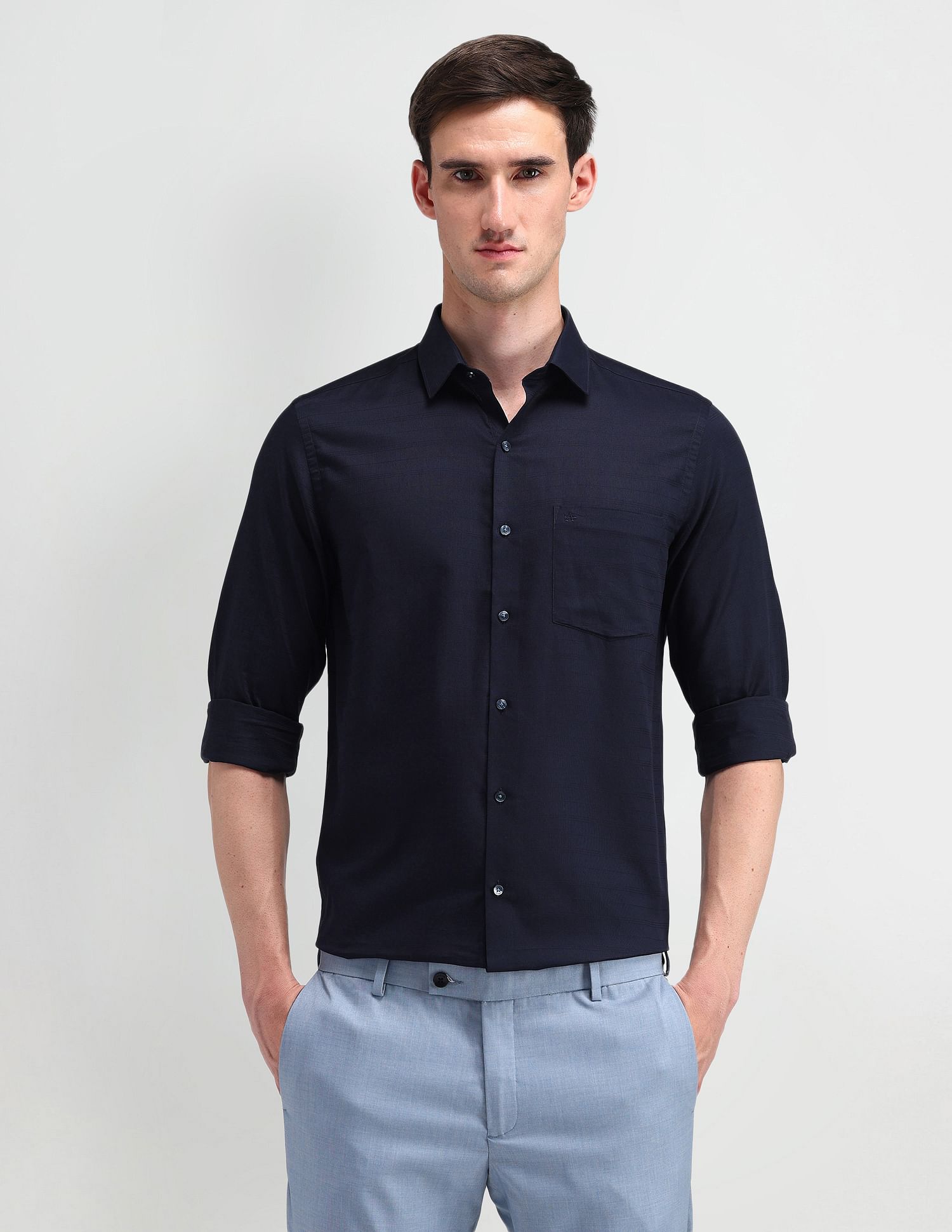 Arrow Textured Cotton Shirt