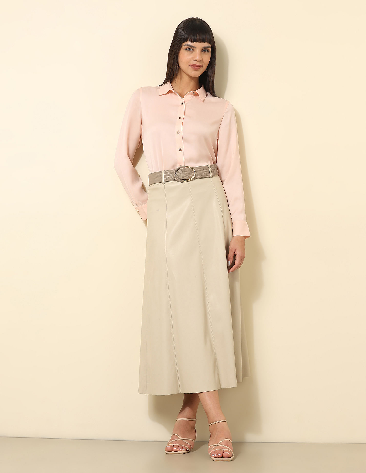 U.S. Polo Assn. Women Satin Solid Shirt
