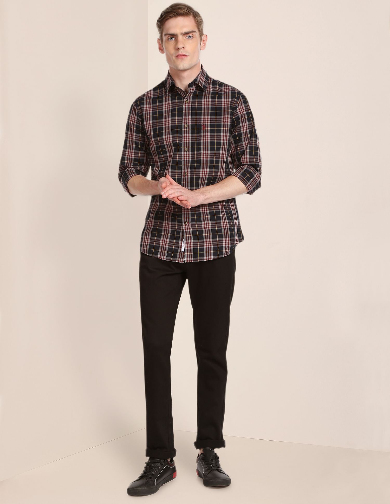 U.S. Polo Assn. Tartan Check Cotton Casual Shirt