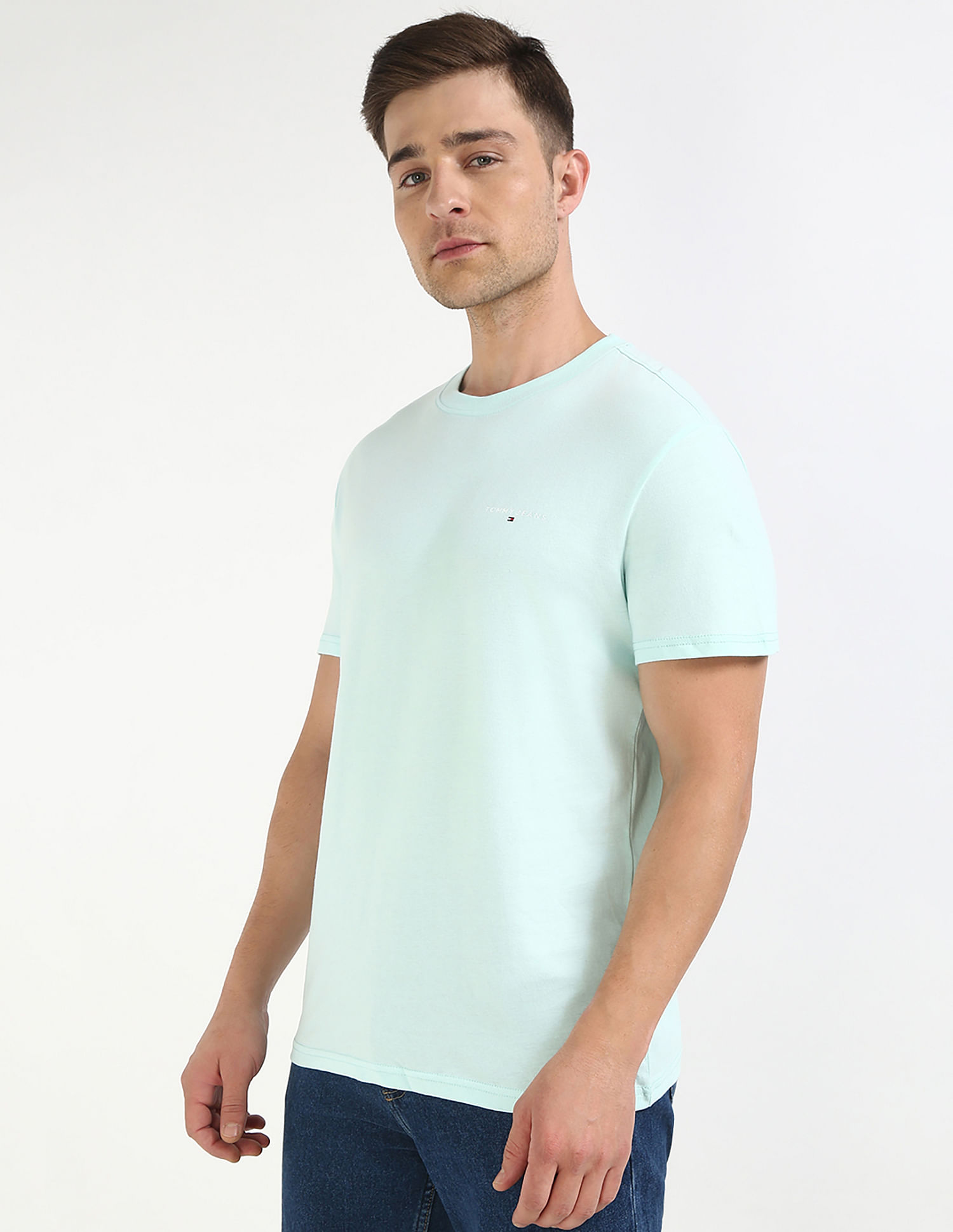 Tommy Hilfiger Solid Slim-Fit Cotton T-Shirt