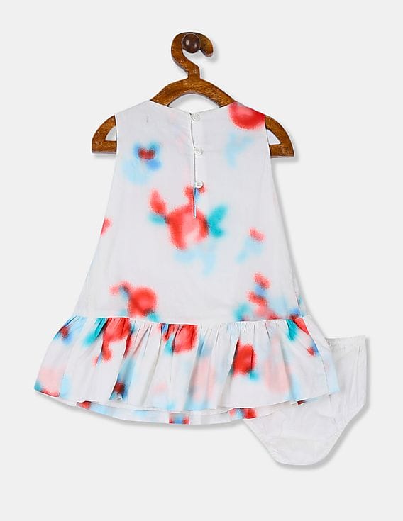 Buy GAP Girls White Printed Drop Down Dress