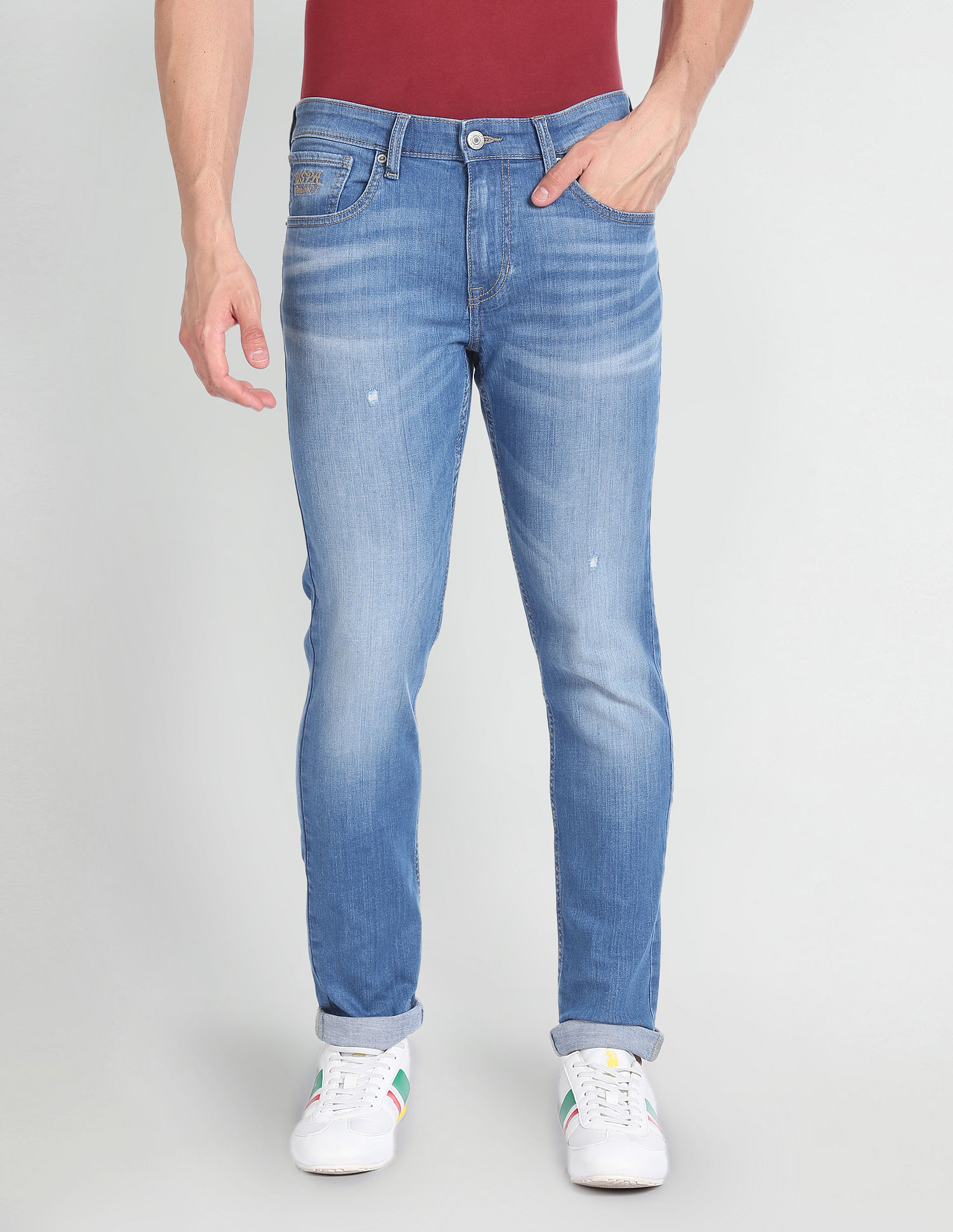 U.S. Polo Assn. Denim Co. Brandon Slim Tapered Fit Blue Jeans