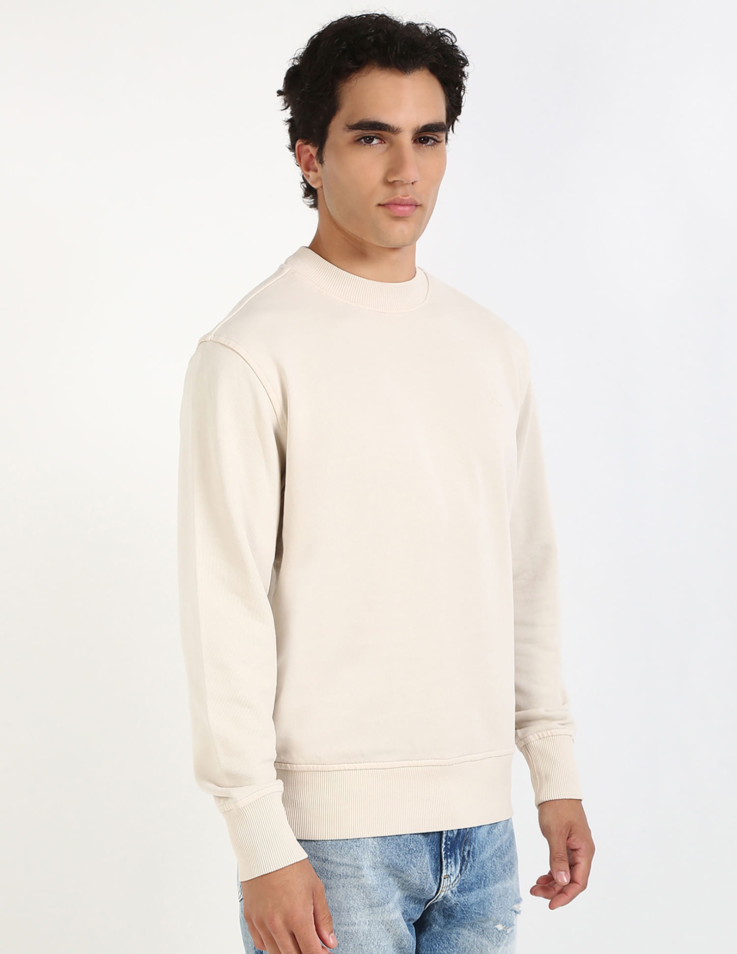 Oversized Sweatshirt Calvin Klein Sweatshirt Beige Buy Calvin