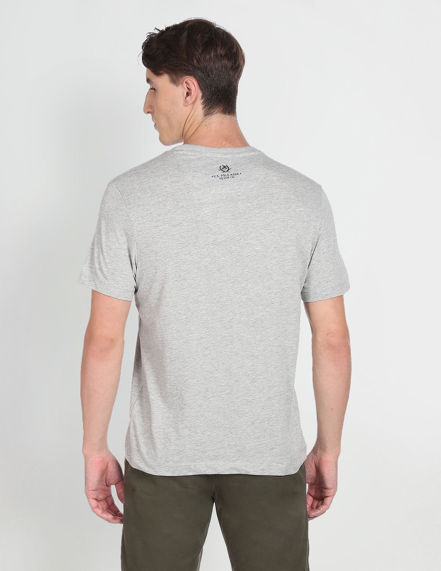 U.S. Polo Assn. Denim Co. Brand Print Heathered T-Shirt