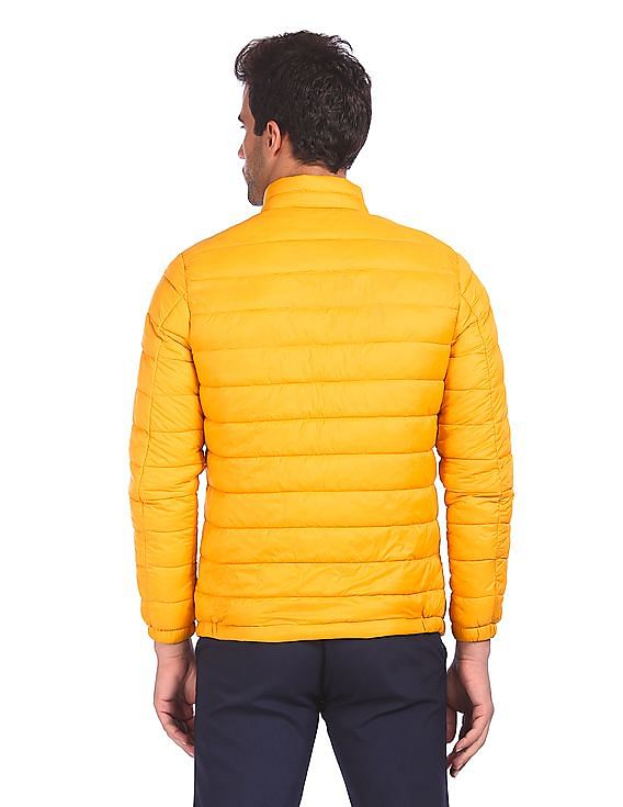 Yellow mens puffer on sale jacket