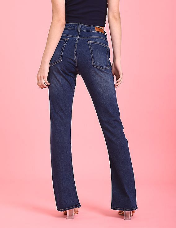 Buy Flying Machine Women Boot Cut Fit Tinted Jeans - NNNOW.com