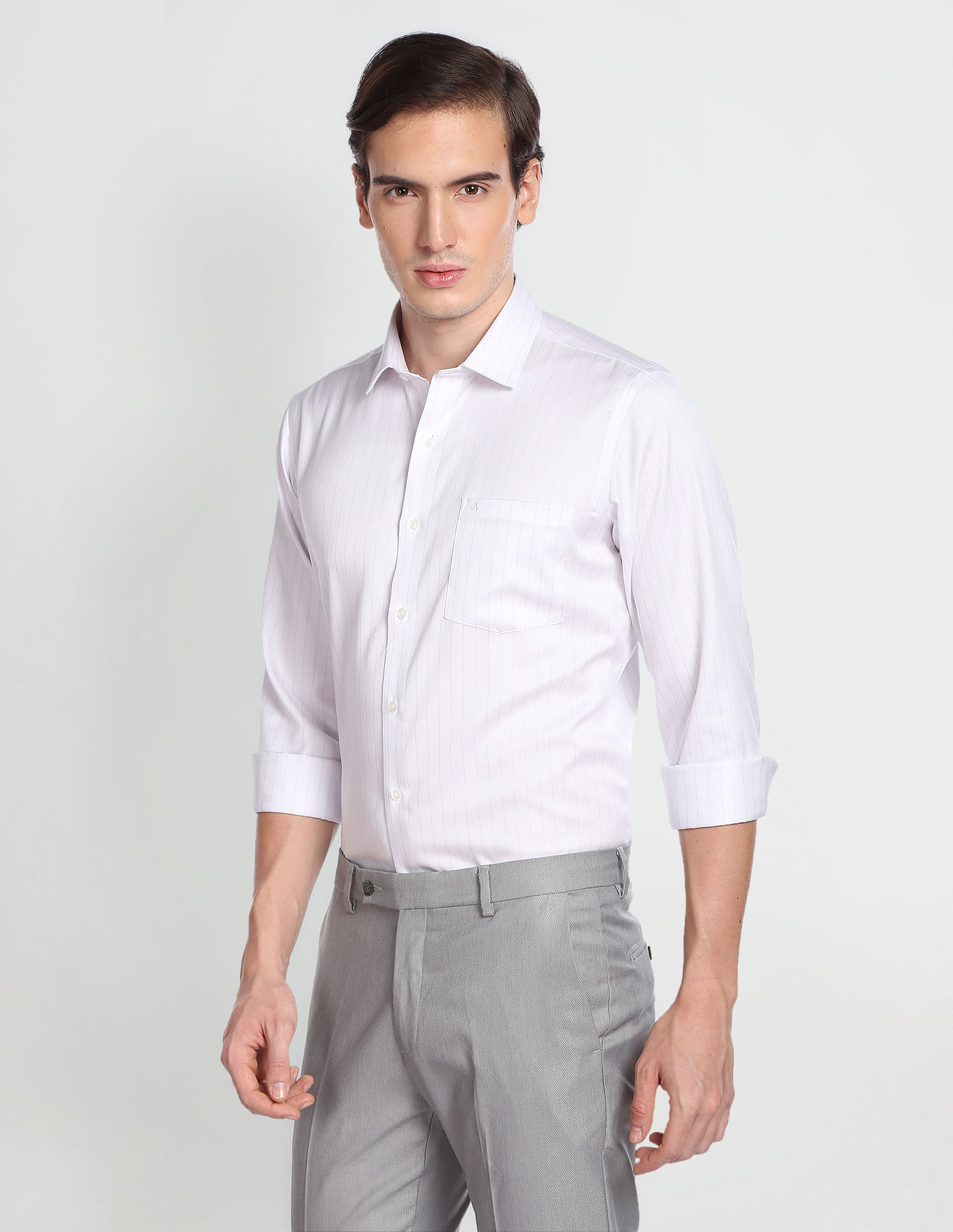 Arrow Vertical Stripe Cotton Formal Shirt