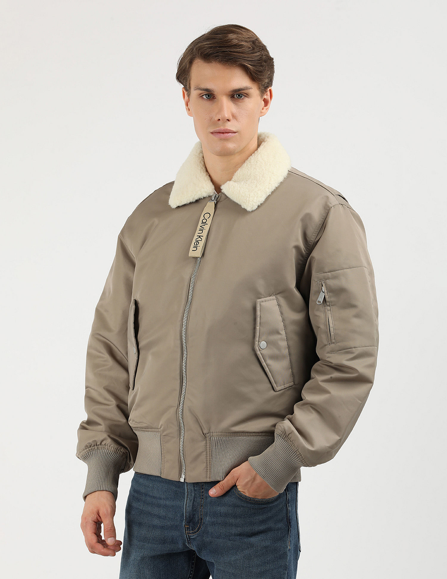 Calvin klein aviator jacket online