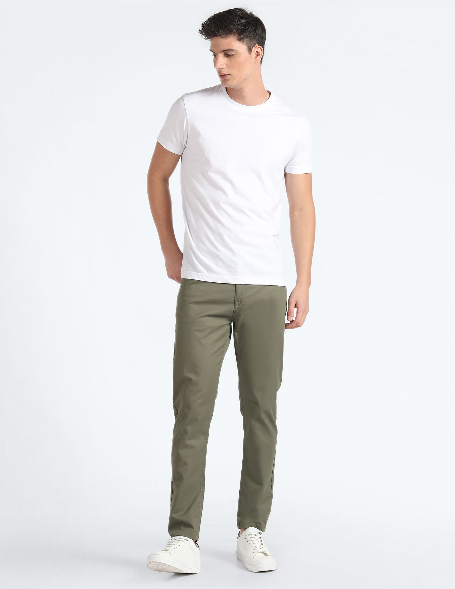 Flying Machine Solid Twill Trousers