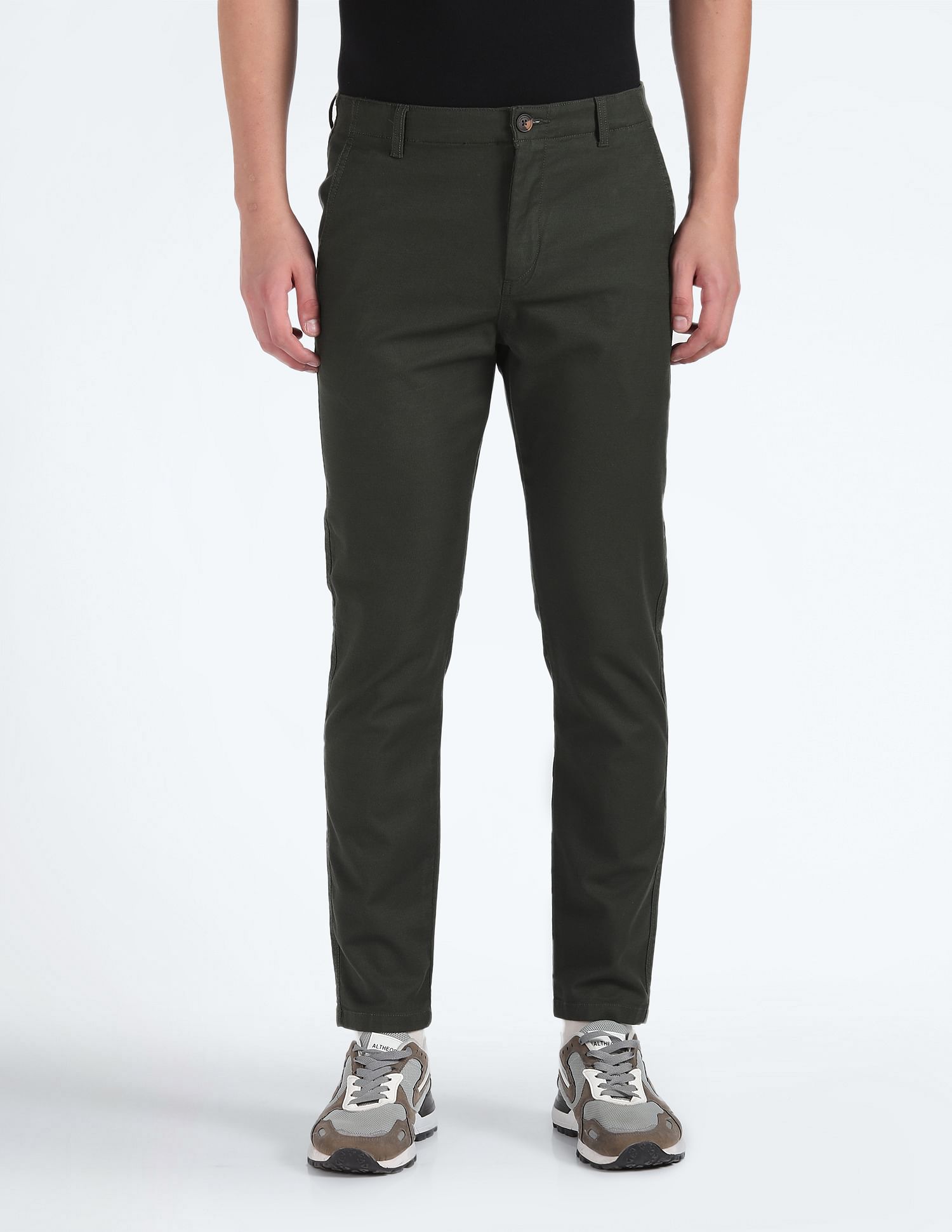 Flying Machine Dobby Solid Trousers