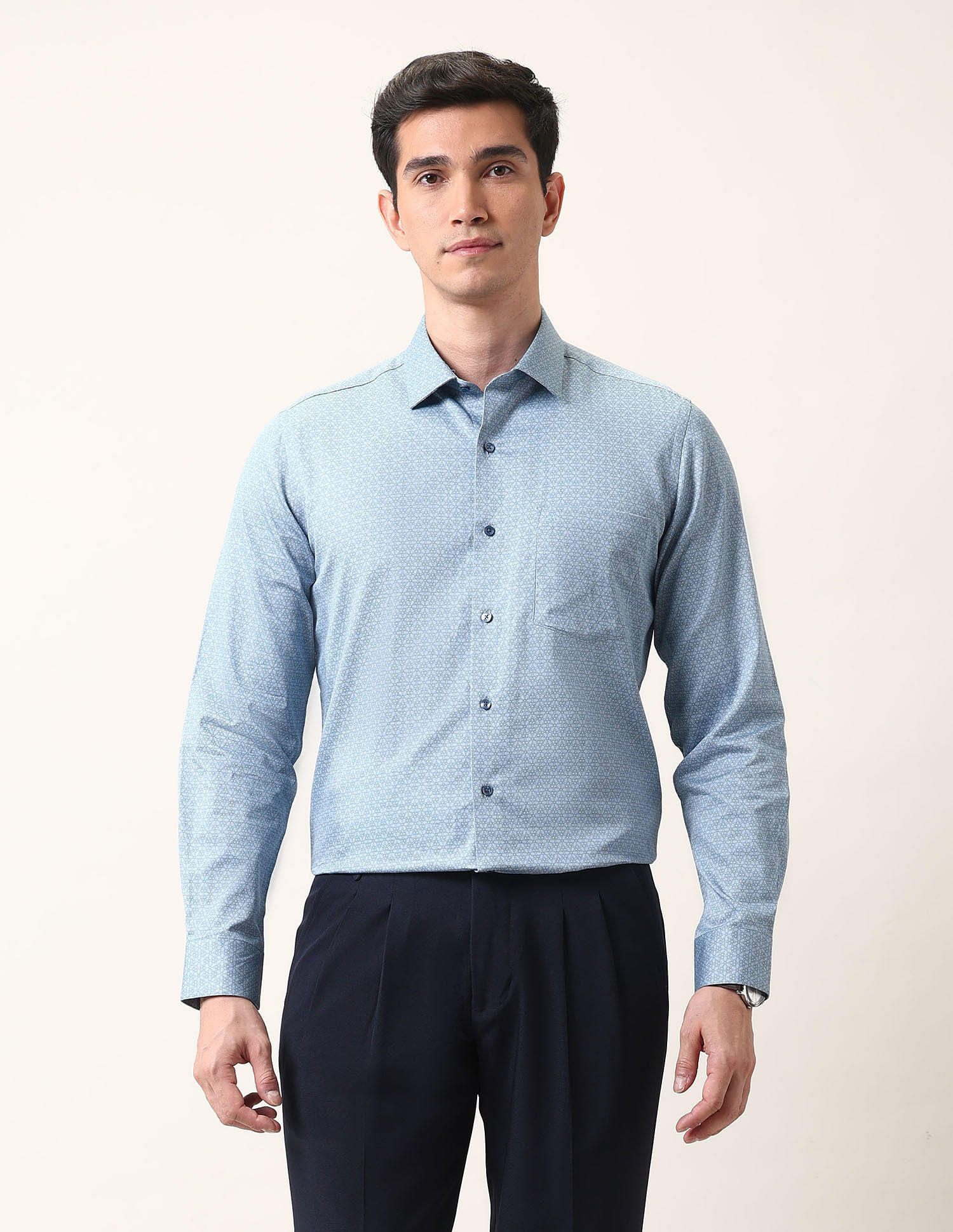Arrow Liberty Classic Fit Geometric Ceremonial Shirt