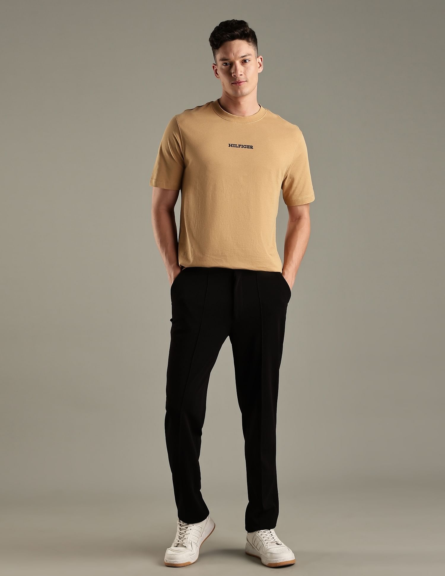 Tommy Hilfiger Solid Regular-Fit Cotton T-Shirt