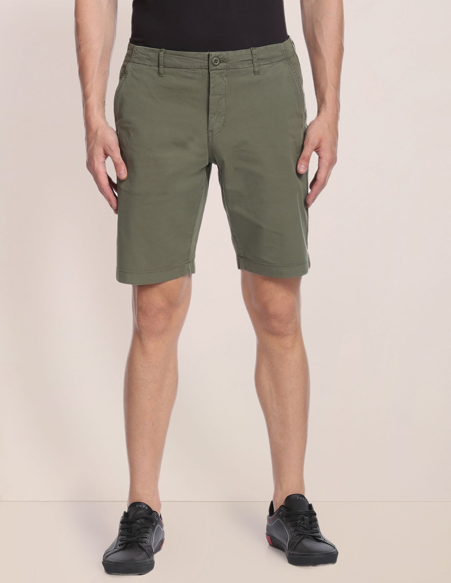 U.S. Polo Assn. Solid Slim Fit Shorts
