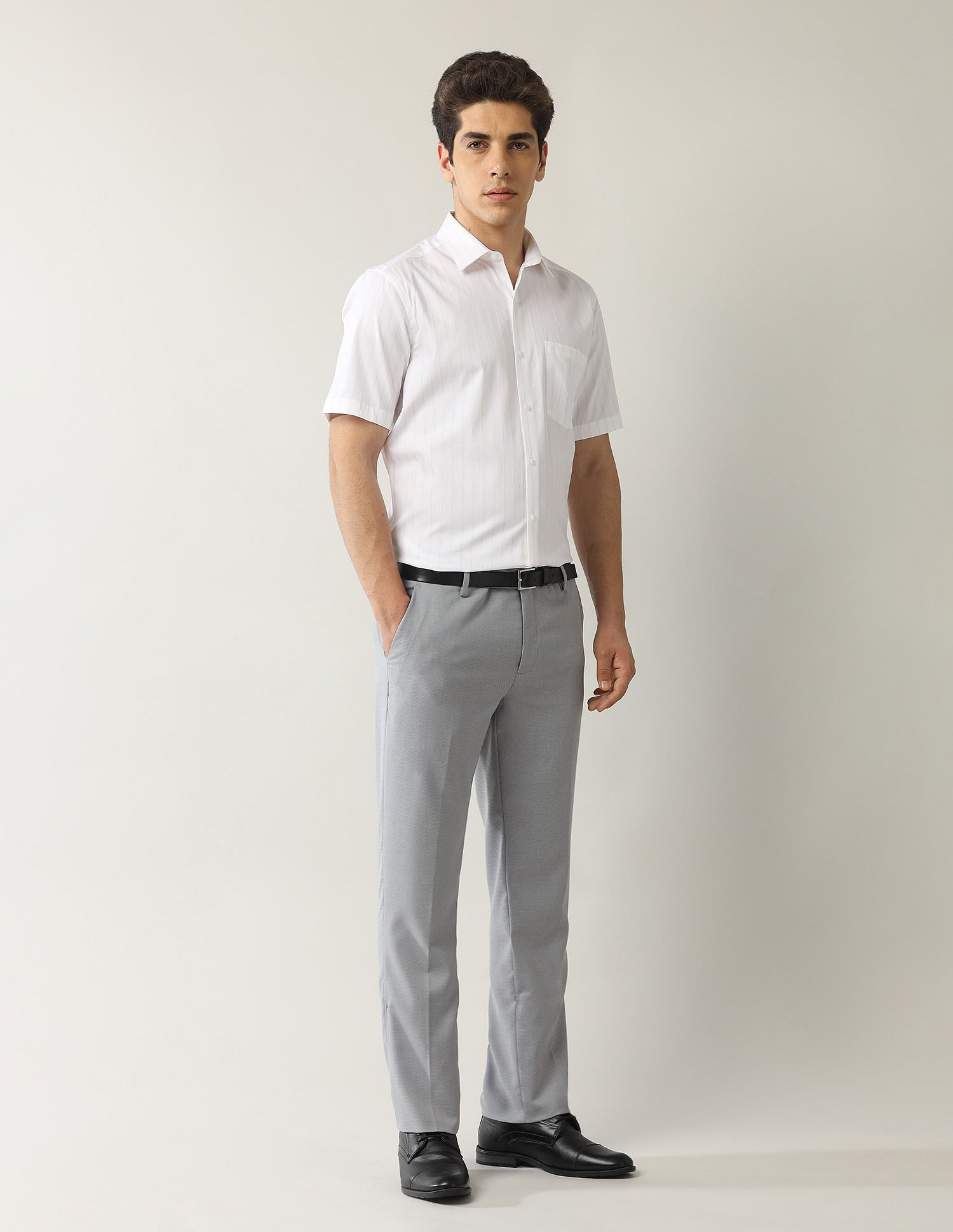 Arrow Vertical Striped Liberty Classic Fit Shirt