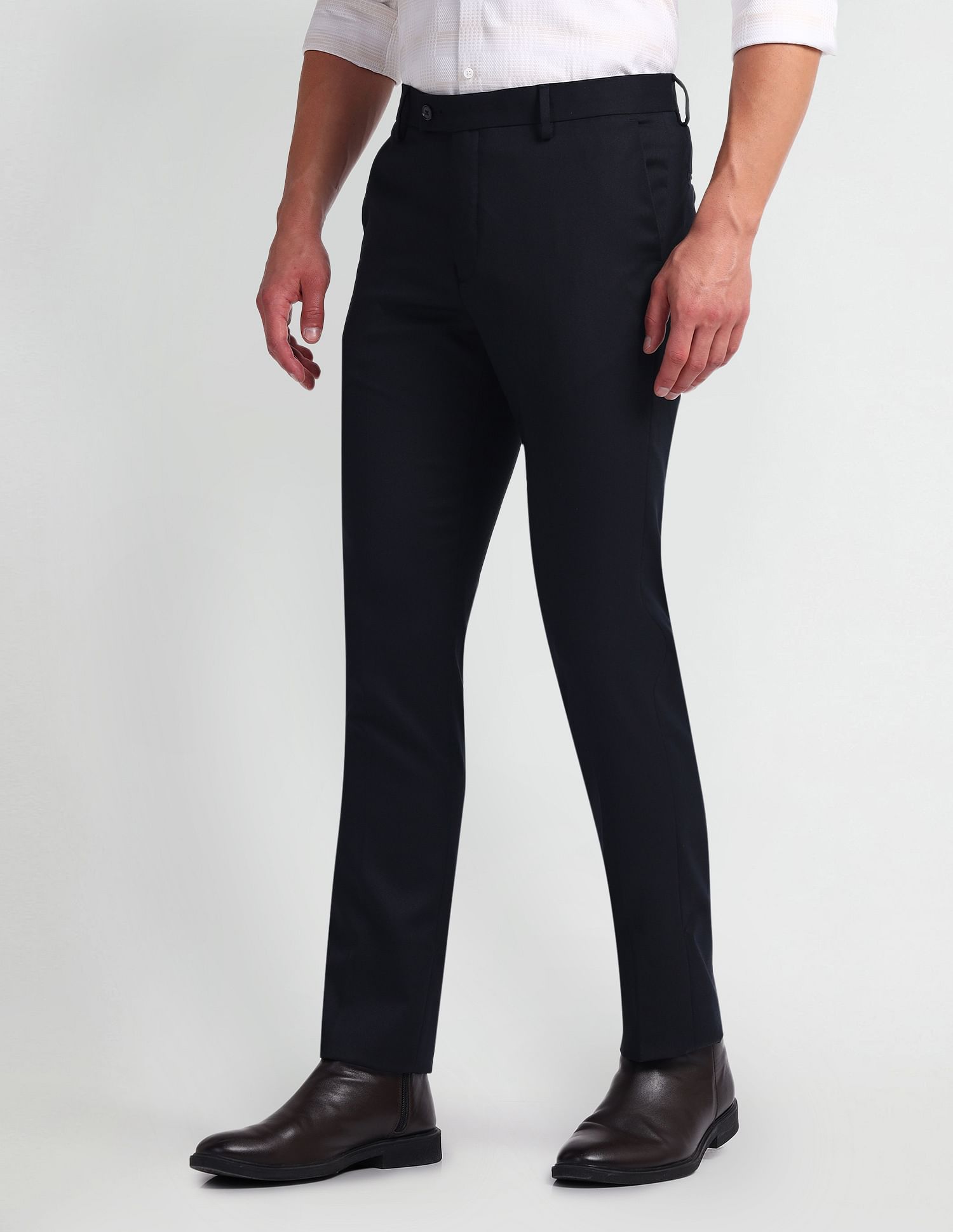 Arrow Mid Rise Tapered Fit Trousers