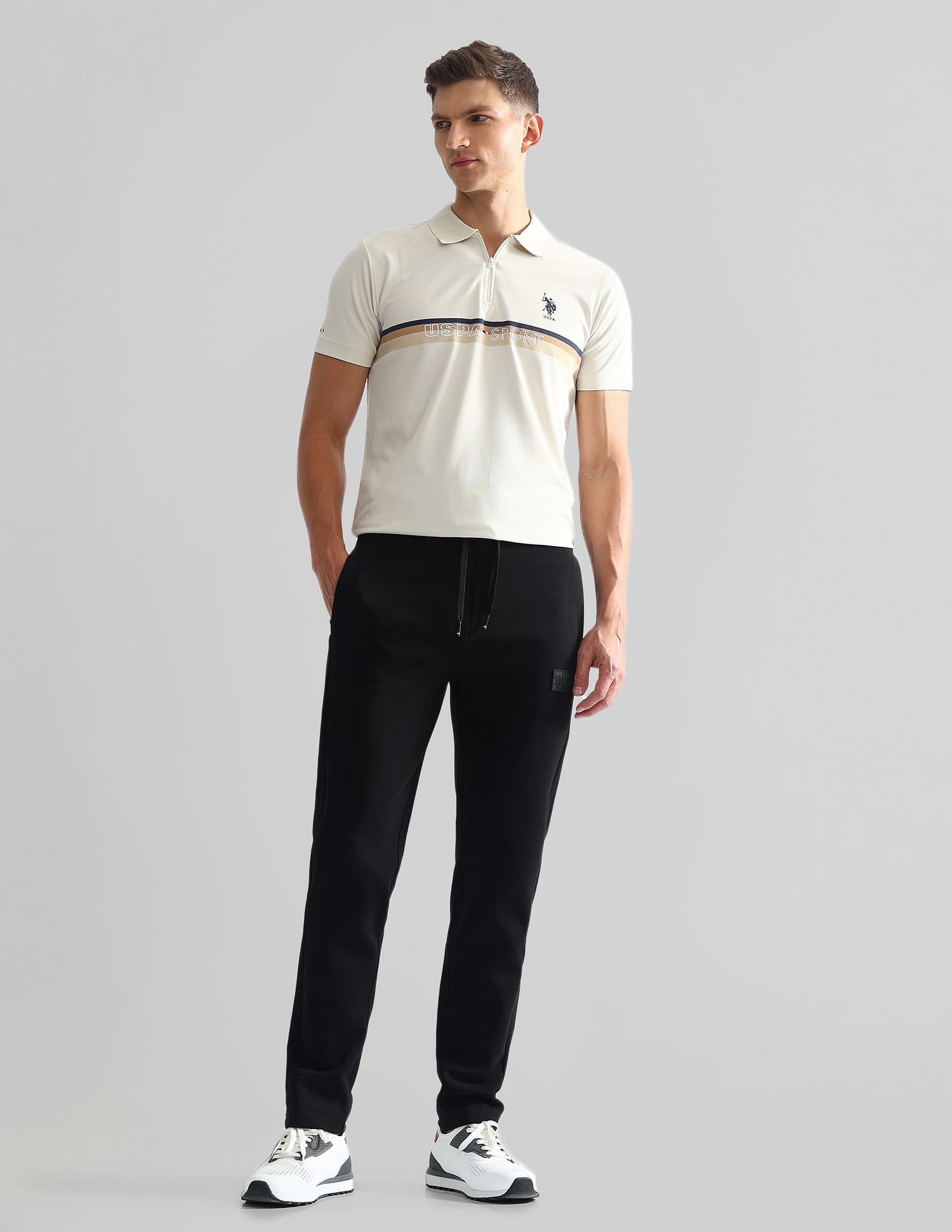 U.S. Polo Assn. Denim Co. Slim Fit Mid Rise Track Pants