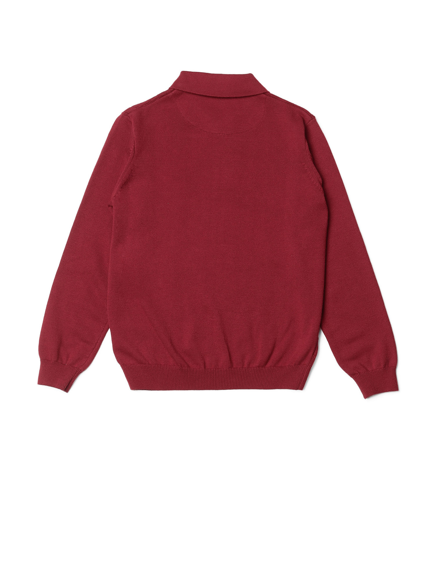 U.S. Polo Assn. Kids Boys Textured Regular Fit Sweater