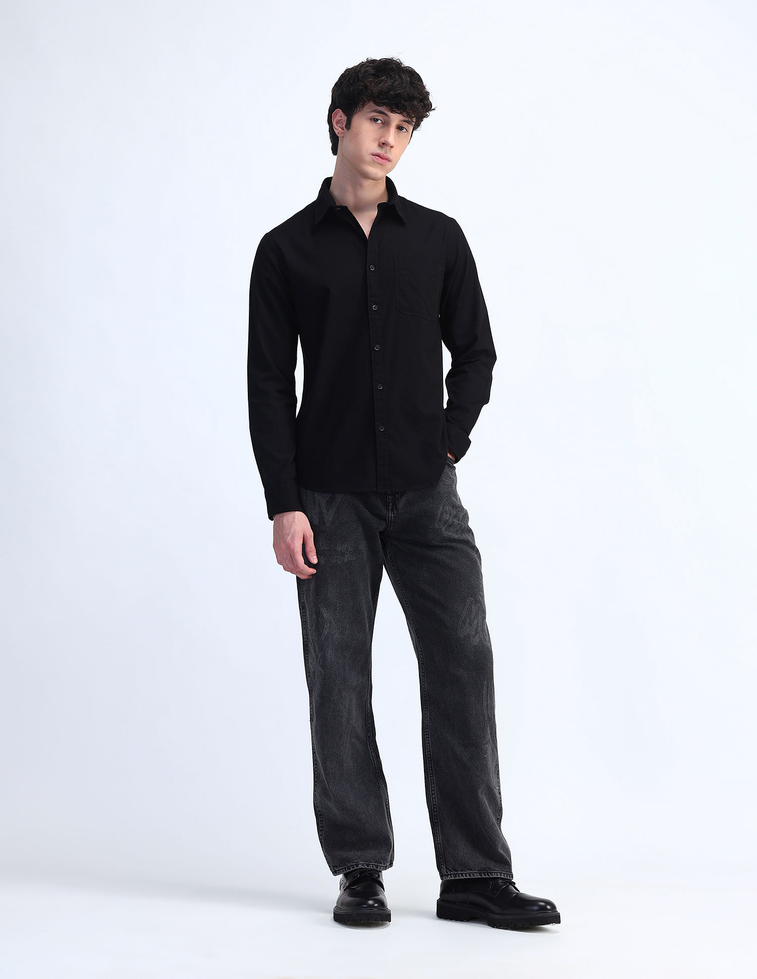 Flying Machine Slim Fit Cotton Shirt