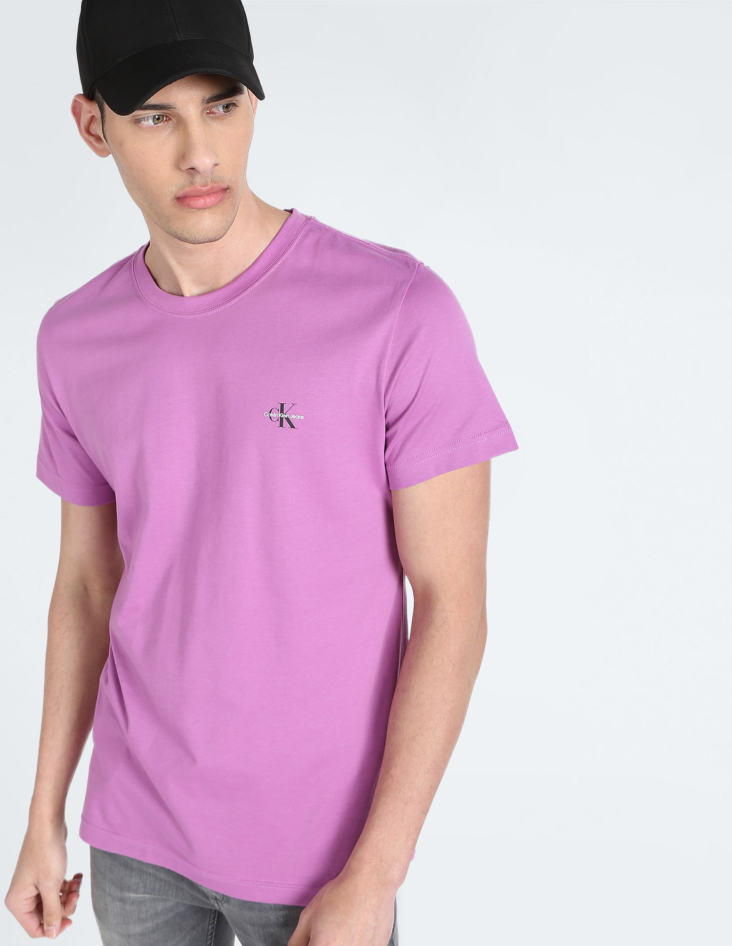 Calvin Klein Jeans Crew Neck Logo T-Shirt - Pack Of 2