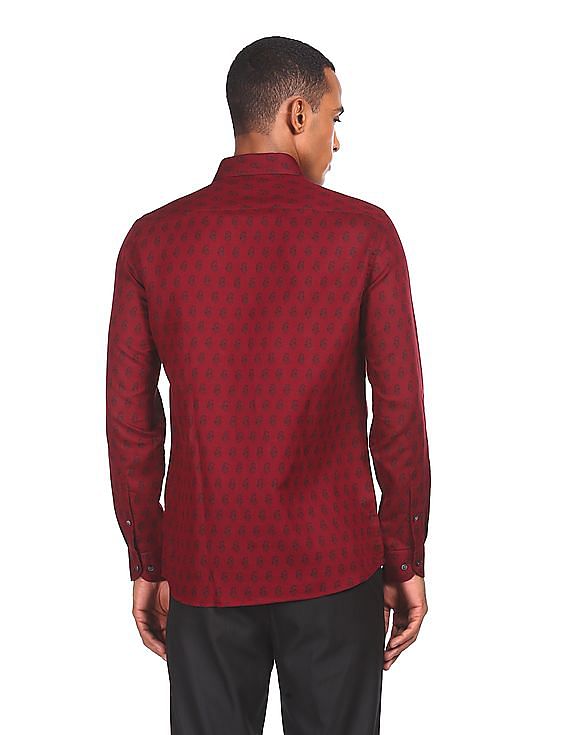 Arrow Slim Fit Printed Shirt