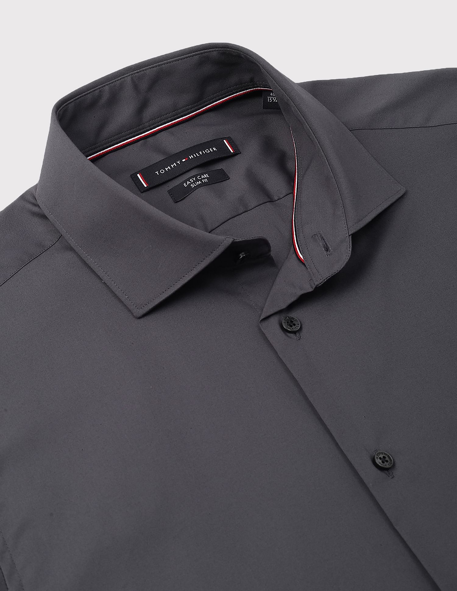Tommy Hilfiger Poplin Solid Slim Fit Shirt