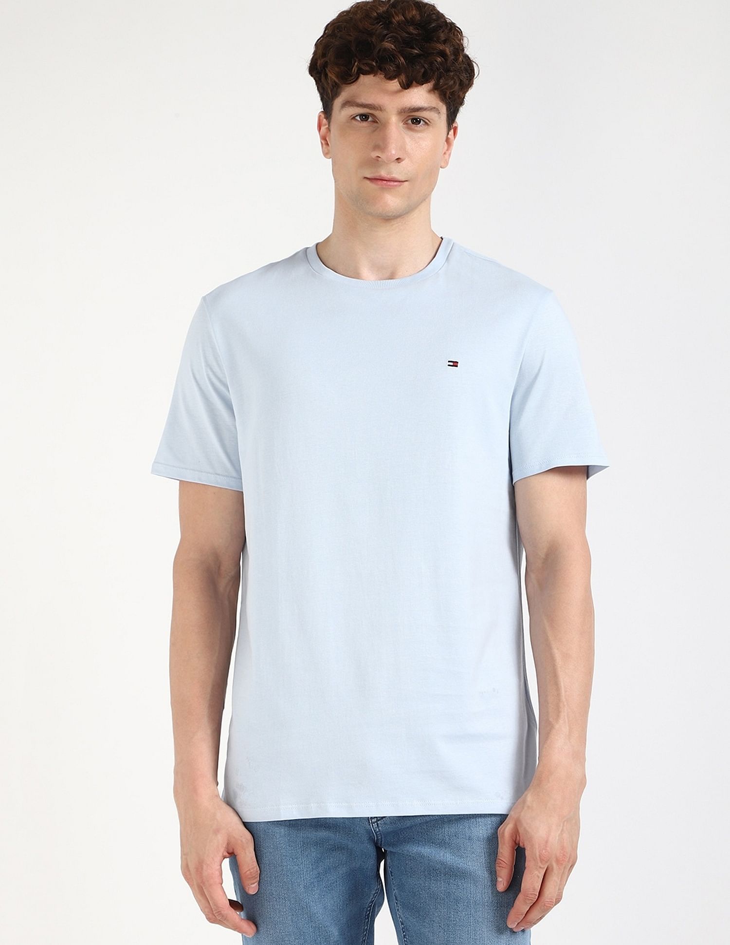 Tommy Hilfiger Solid Regular-Fit Cotton T-Shirt