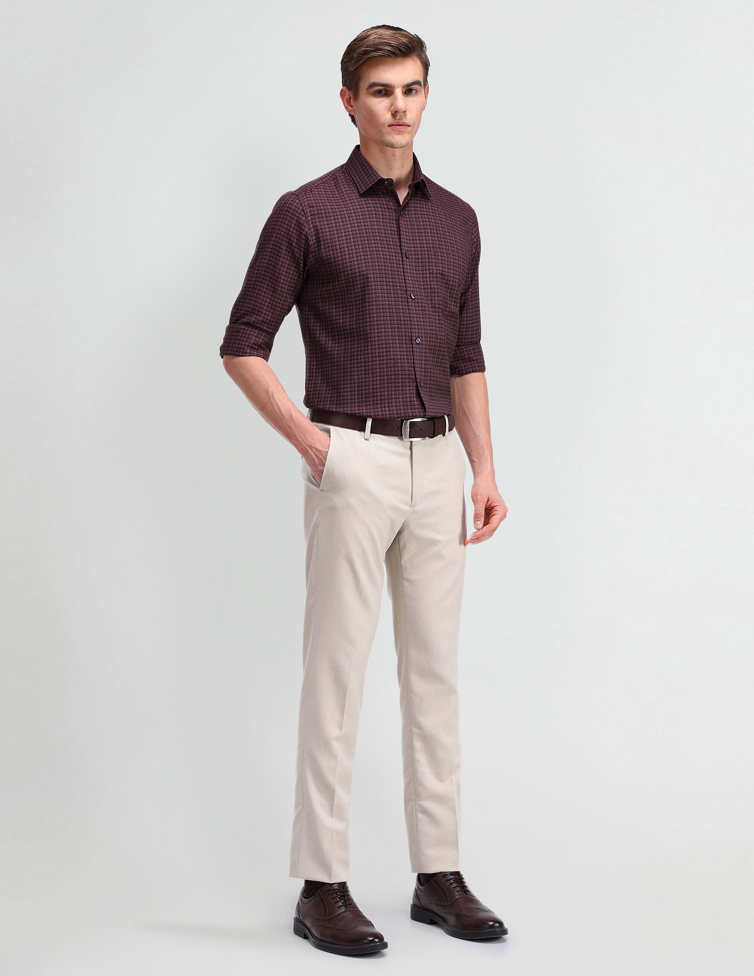 Arrow Liberty Classic Gingham Checked Shirt
