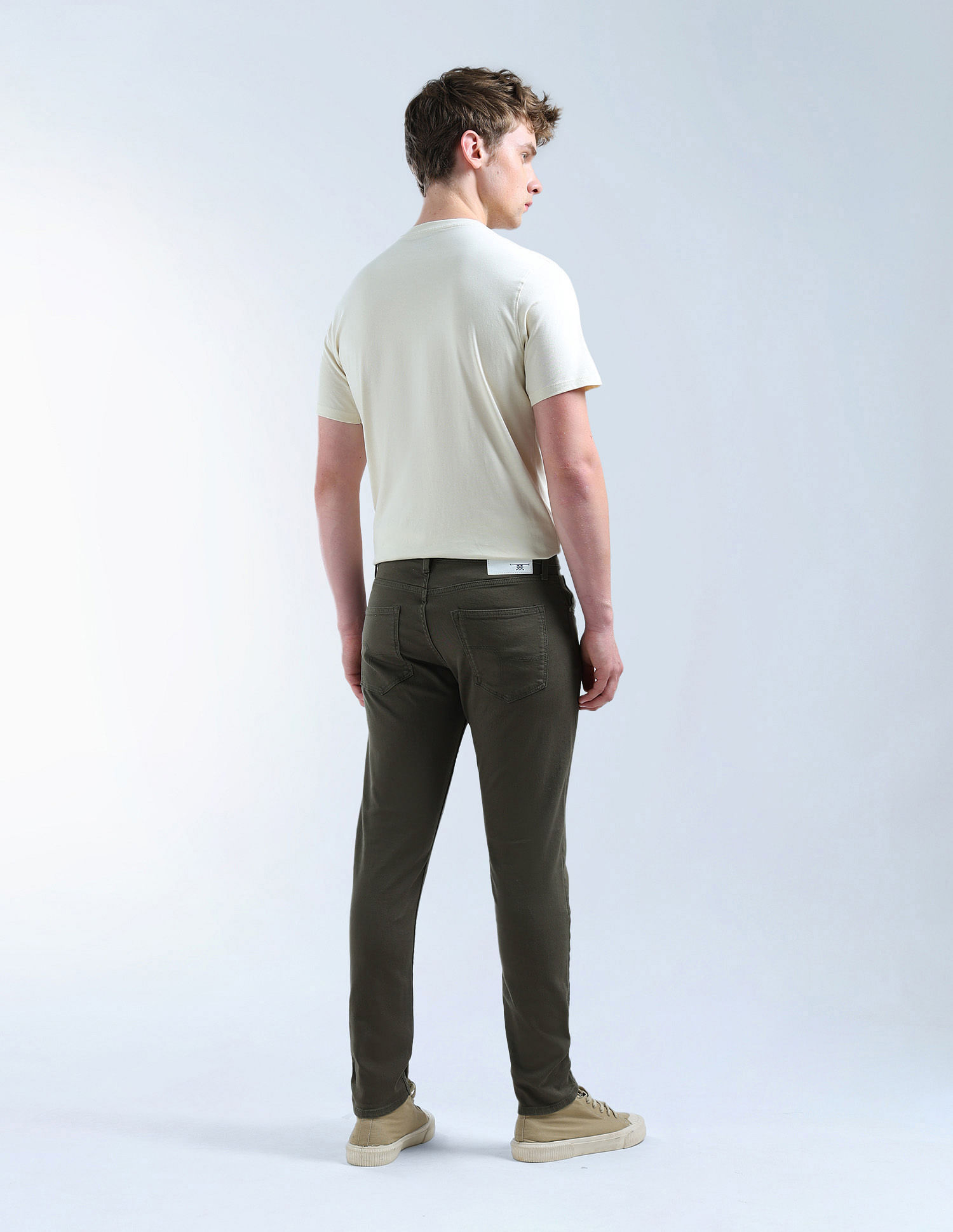 Flying Machine Slash Slim Tapered Fit Mid Rise Jeans