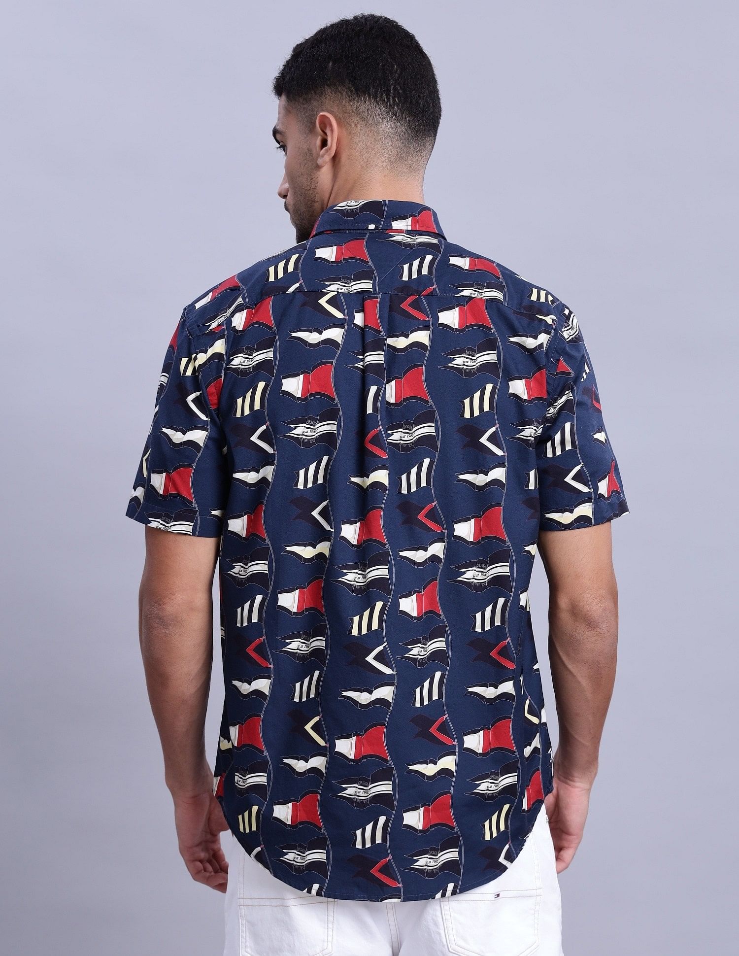 Tommy Hilfiger Printed Regular-Fit Poplin Shirts