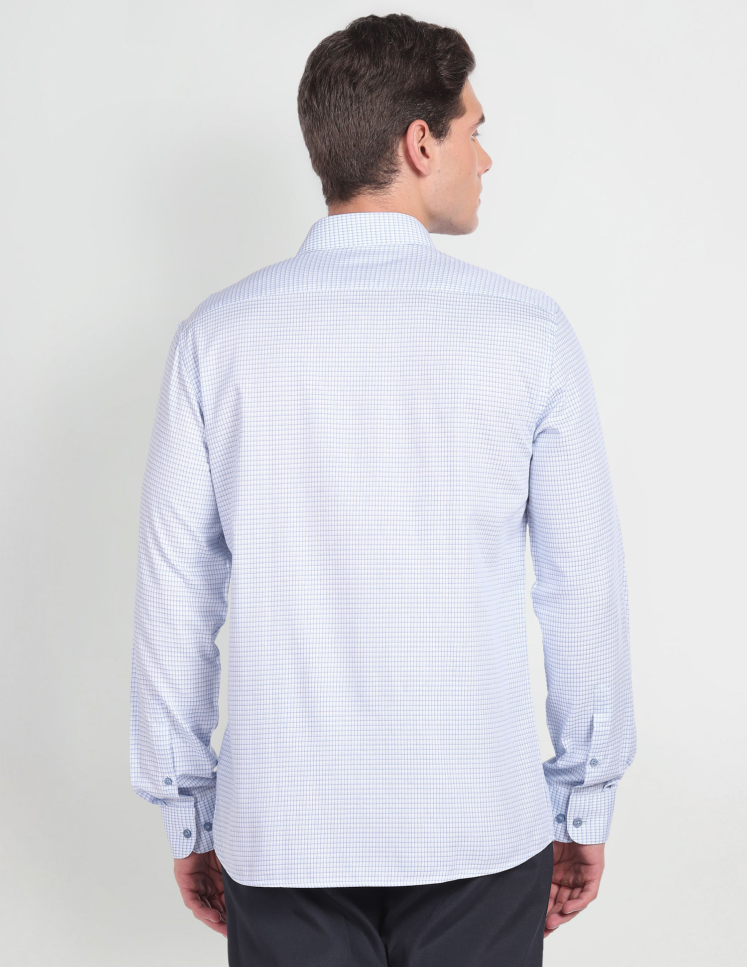 Arrow Manhattan Slim Fit Micro Check Shirt