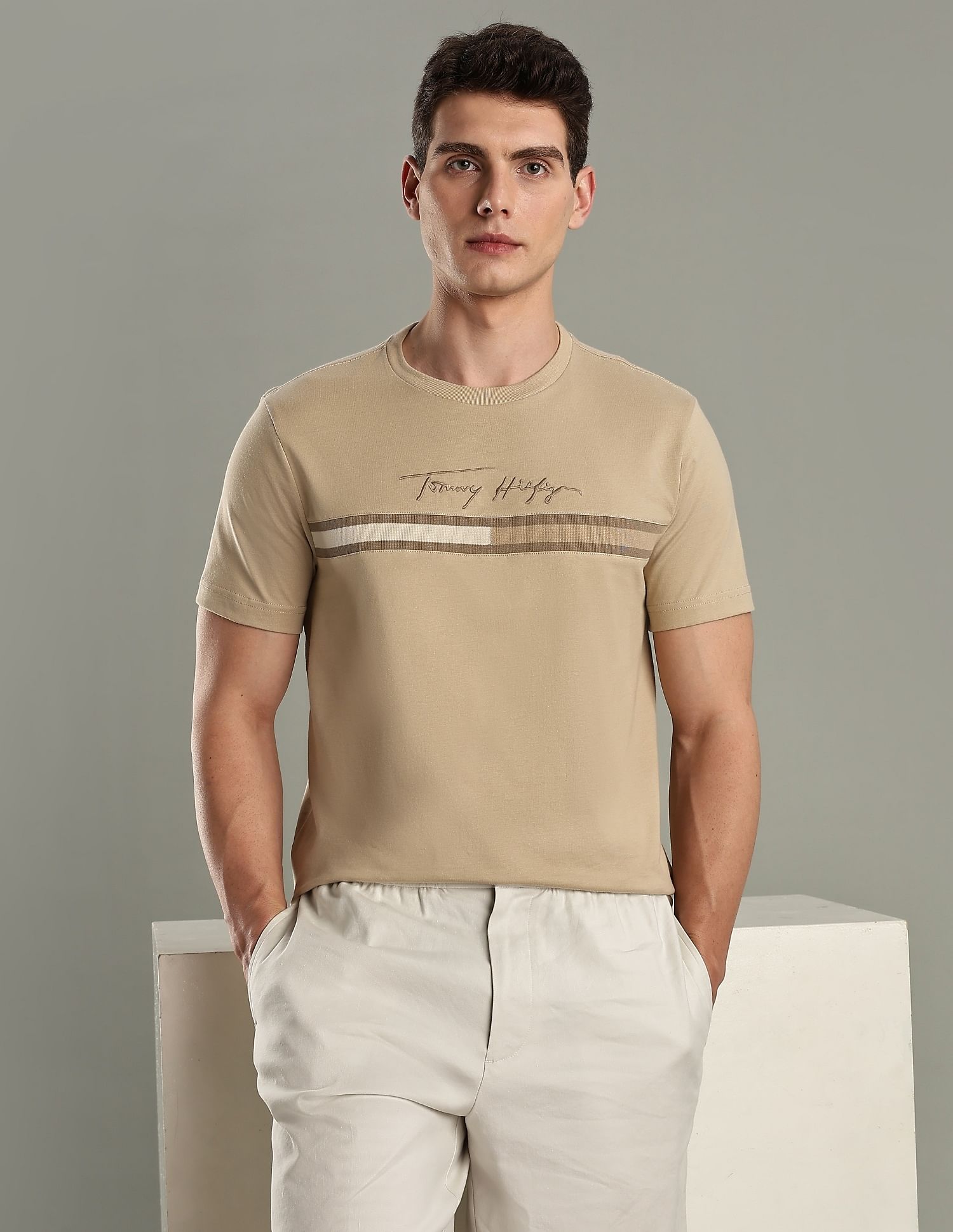 Tommy Hilfiger Logo Regular-Fit Cotton T-Shirt