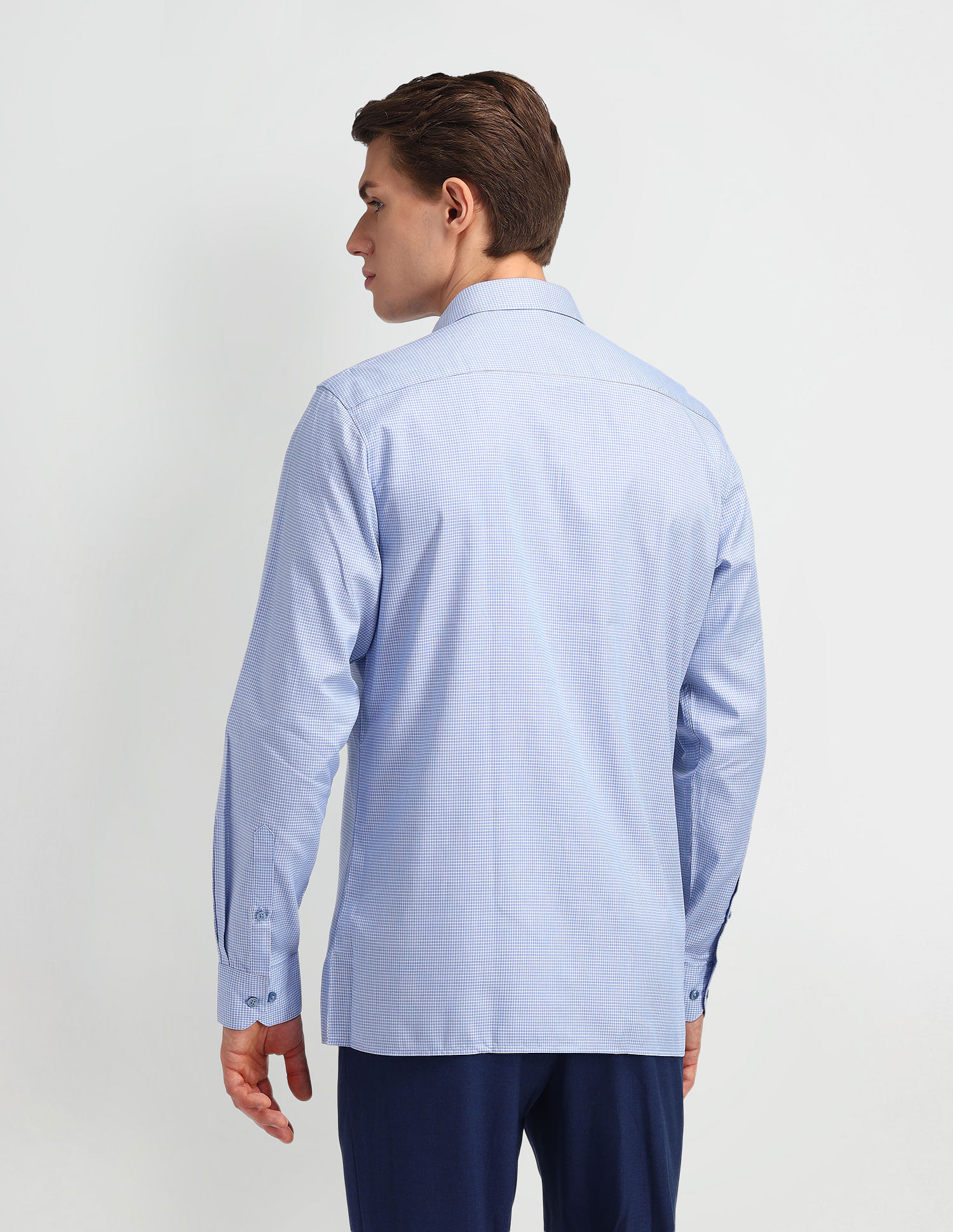 Arrow Liberty Classic Fit Micro Checked Shirt