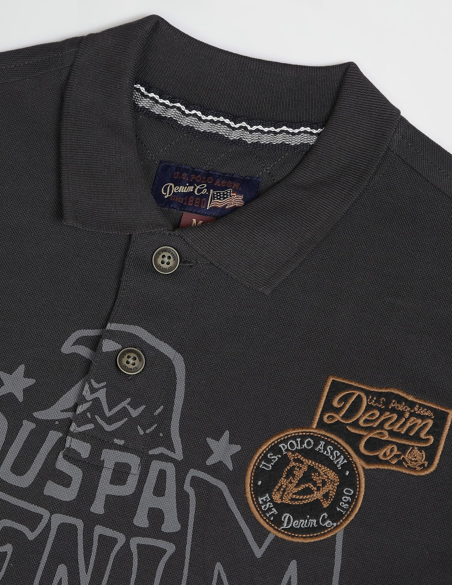 U.S. Polo Assn. Denim Co. Graphic Print Polo Shirt