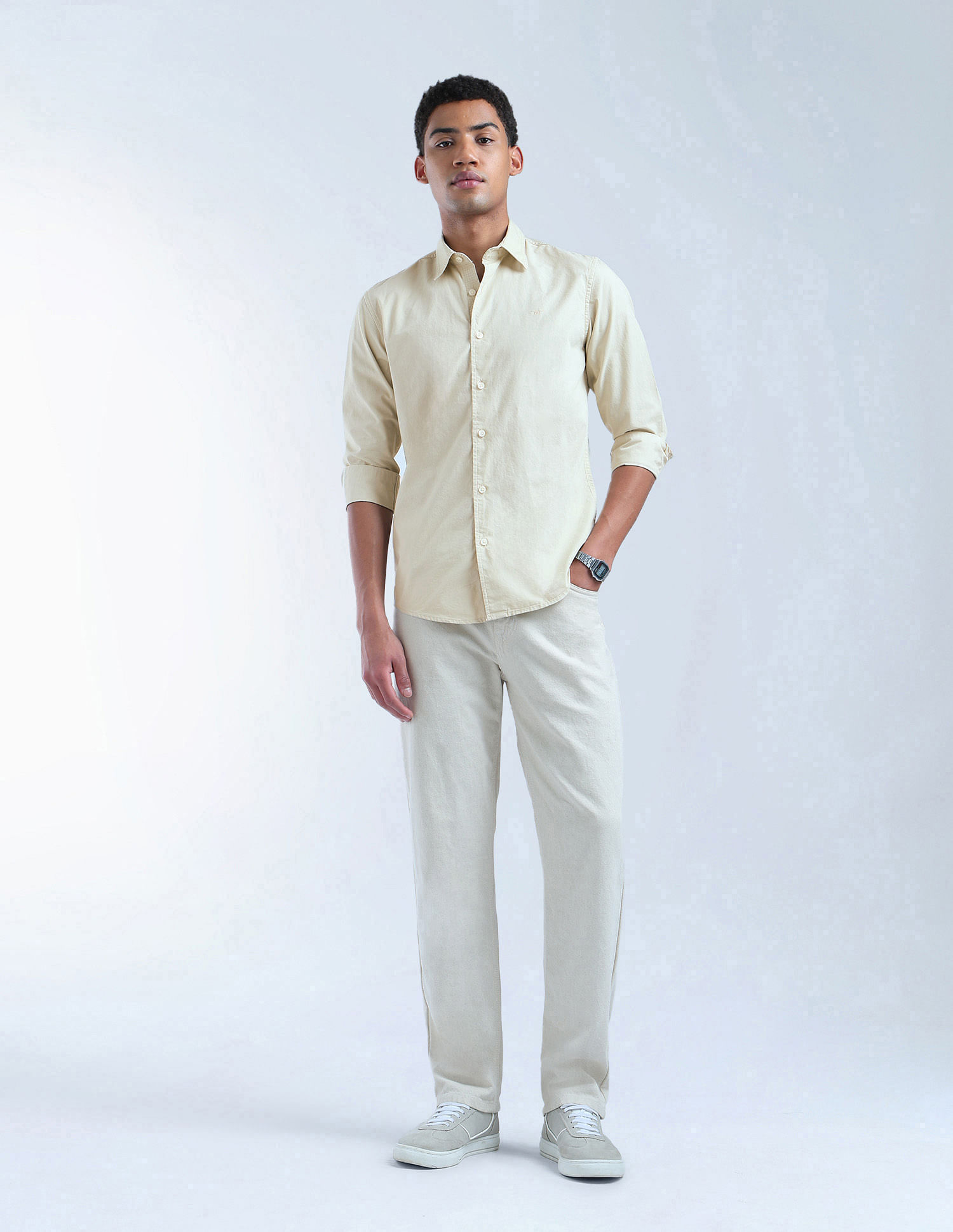 Flying Machine Pure Cotton Regular Fit Shirt