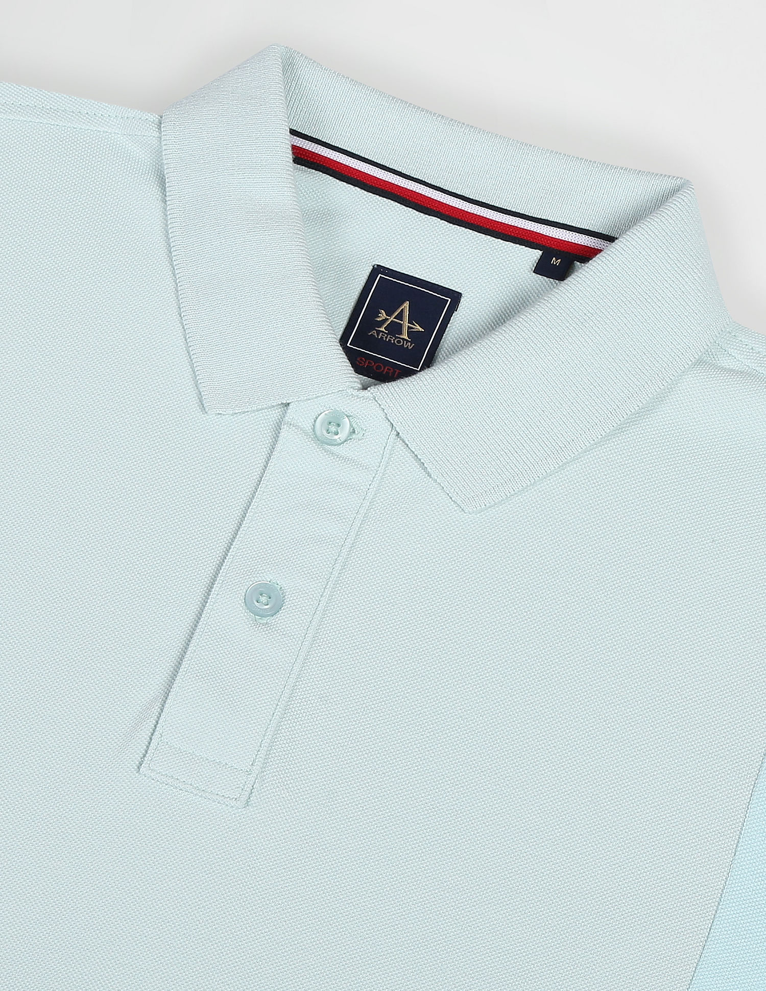 Arrow Sports Tonal Colour Block Cotton Polo Shirt