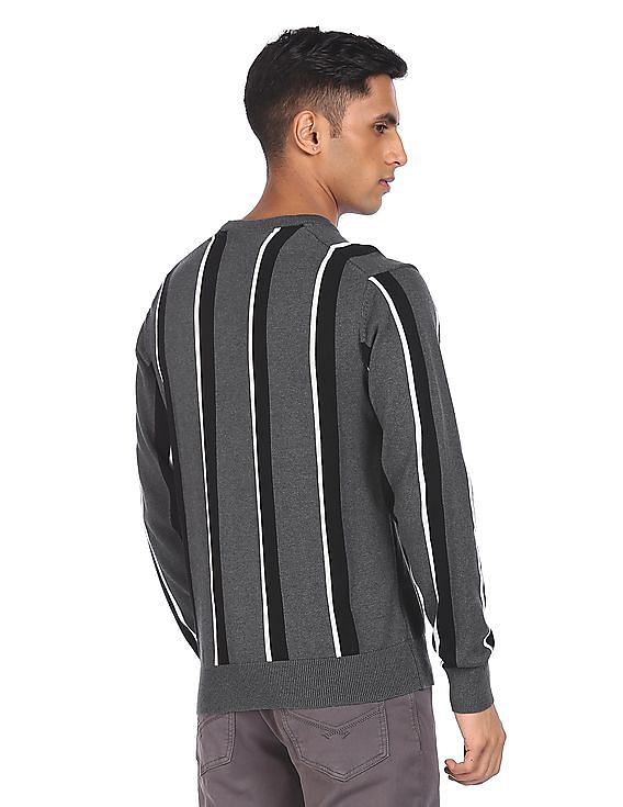 U.S. Polo Assn. Crew Neck Striped Sweater