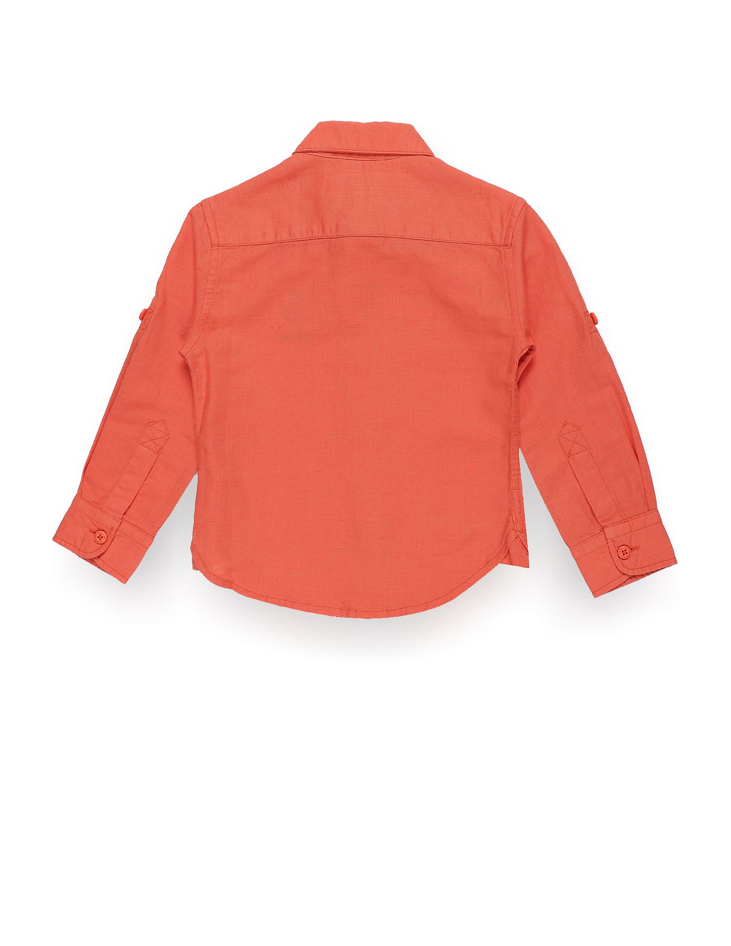 U.S. Polo Assn. Kids Boys Spread Collar Regular Fit Shirt