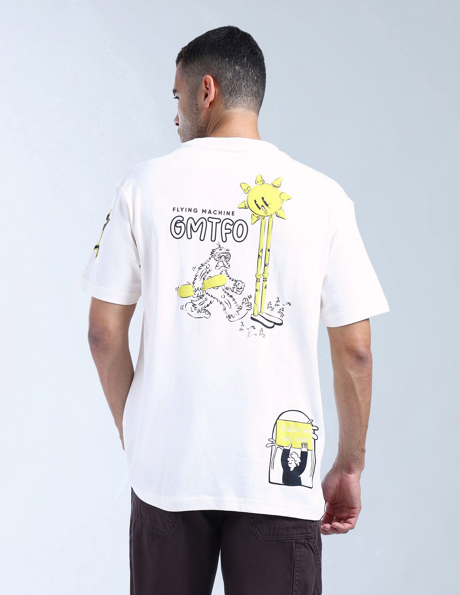 Flying Machine Pure Cotton Relaxed Fit T-Shirt